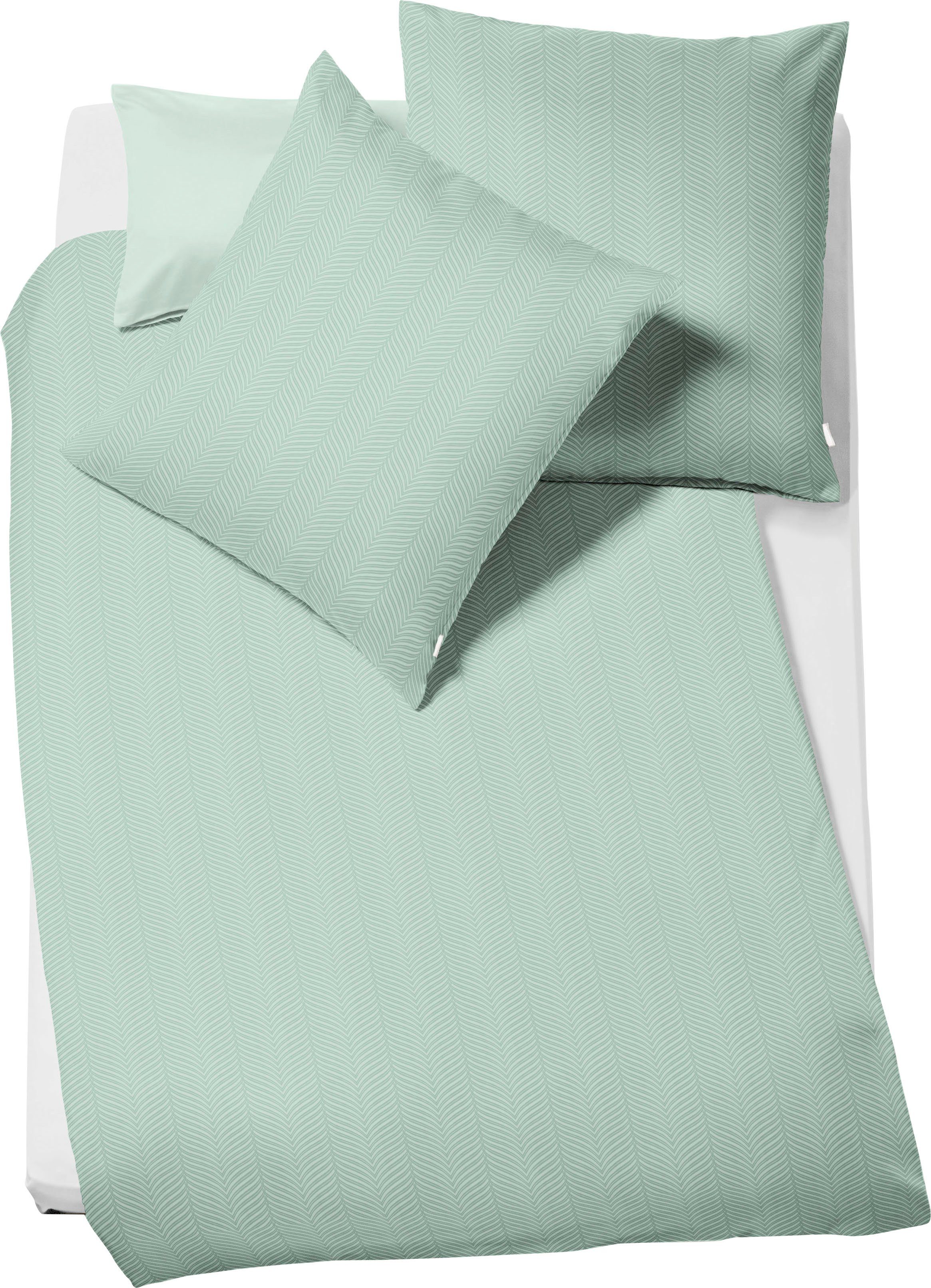 fleuresse Bettwäsche Jade, Mako-Damast, 3 teilig, günstig online kaufen