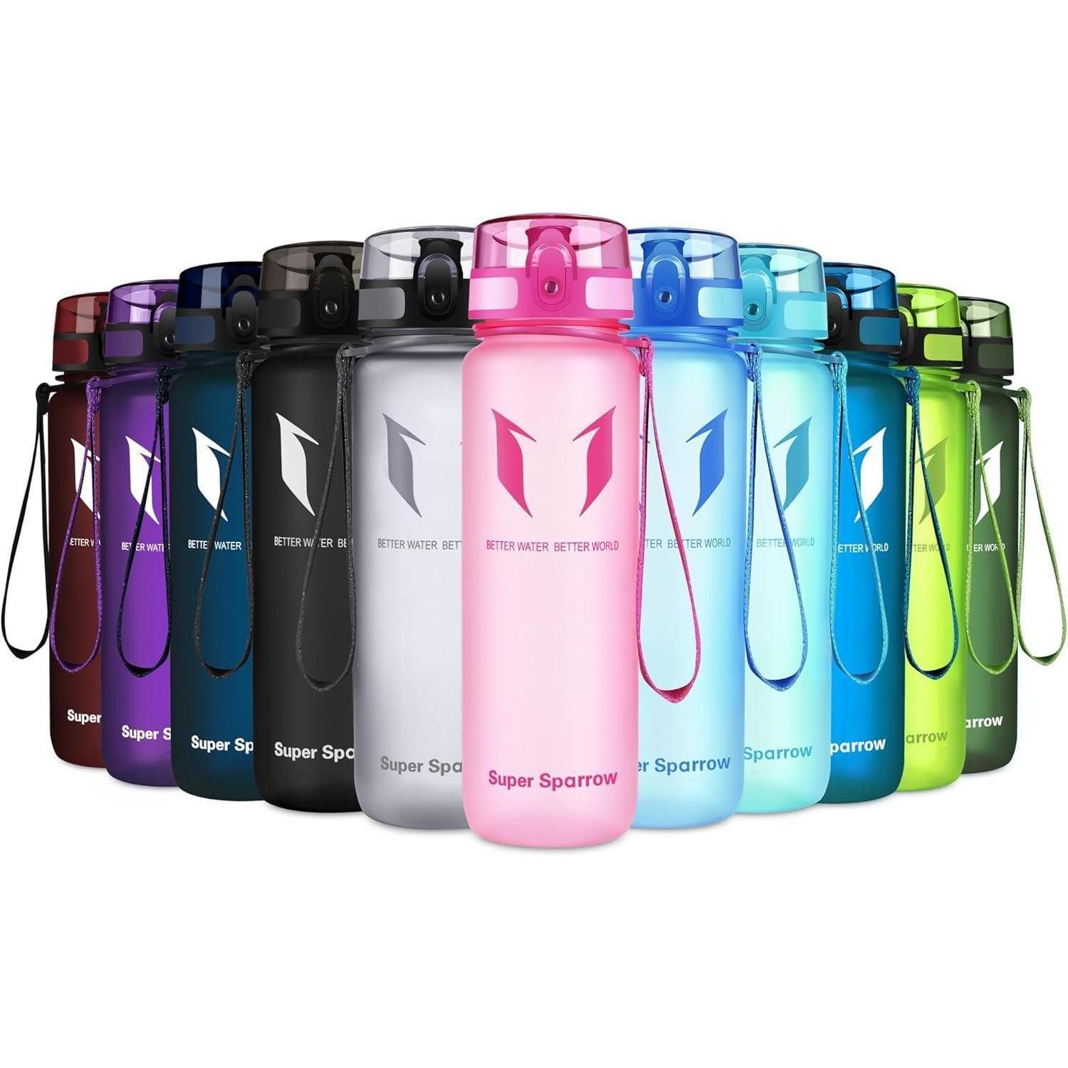 LuxusKollektion Trinkflasche Trinkflasche Tritan BPAfrei Sportflasche Fahrrad Outdoor 500 ml Rosa
