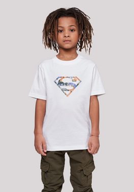 F4NT4STIC Kurzarmshirt F4NT4STIC Kinder Superman Floral Logo 2 with Kids Basic Tee (1-tlg)