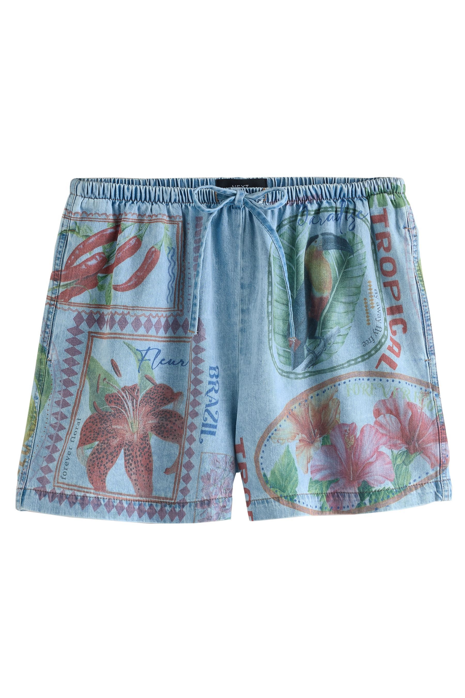 Next Shorts Leichte Jeans-Schlupfshorts aus 100 % günstig online kaufen