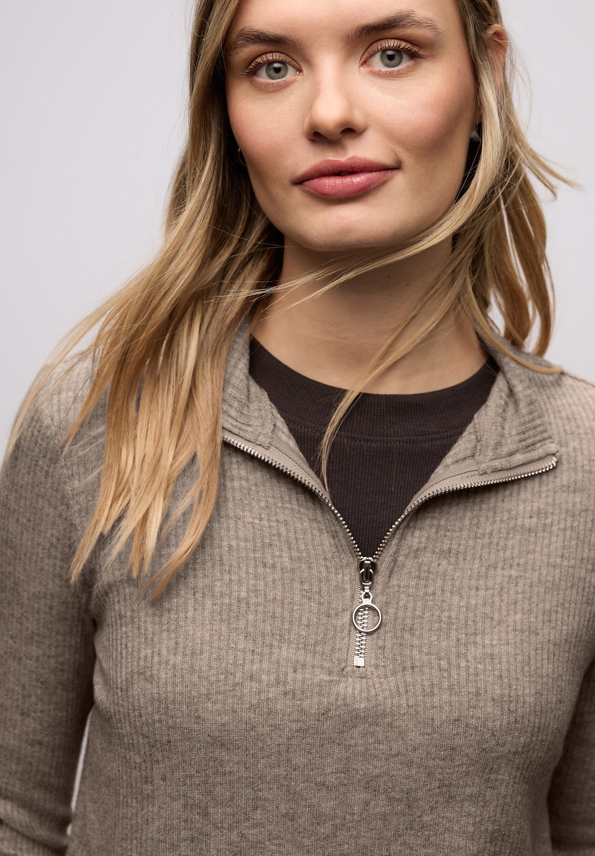 STREET ONE Langarmshirt mit Turtleneck