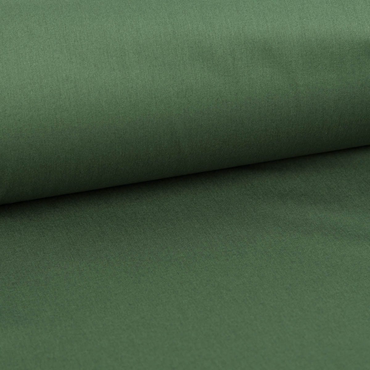 SCHÖNER LEBEN. Stoff Popeline Baumwollstoff Meterware uni tannen grün – 1,50 m breit, weich, allergikergeeignet