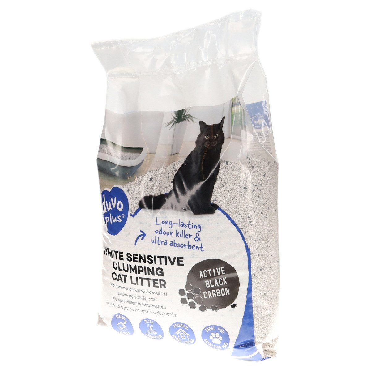 Katzenstreu Katzenstreu White Sensitive Black Carbon 12 kg