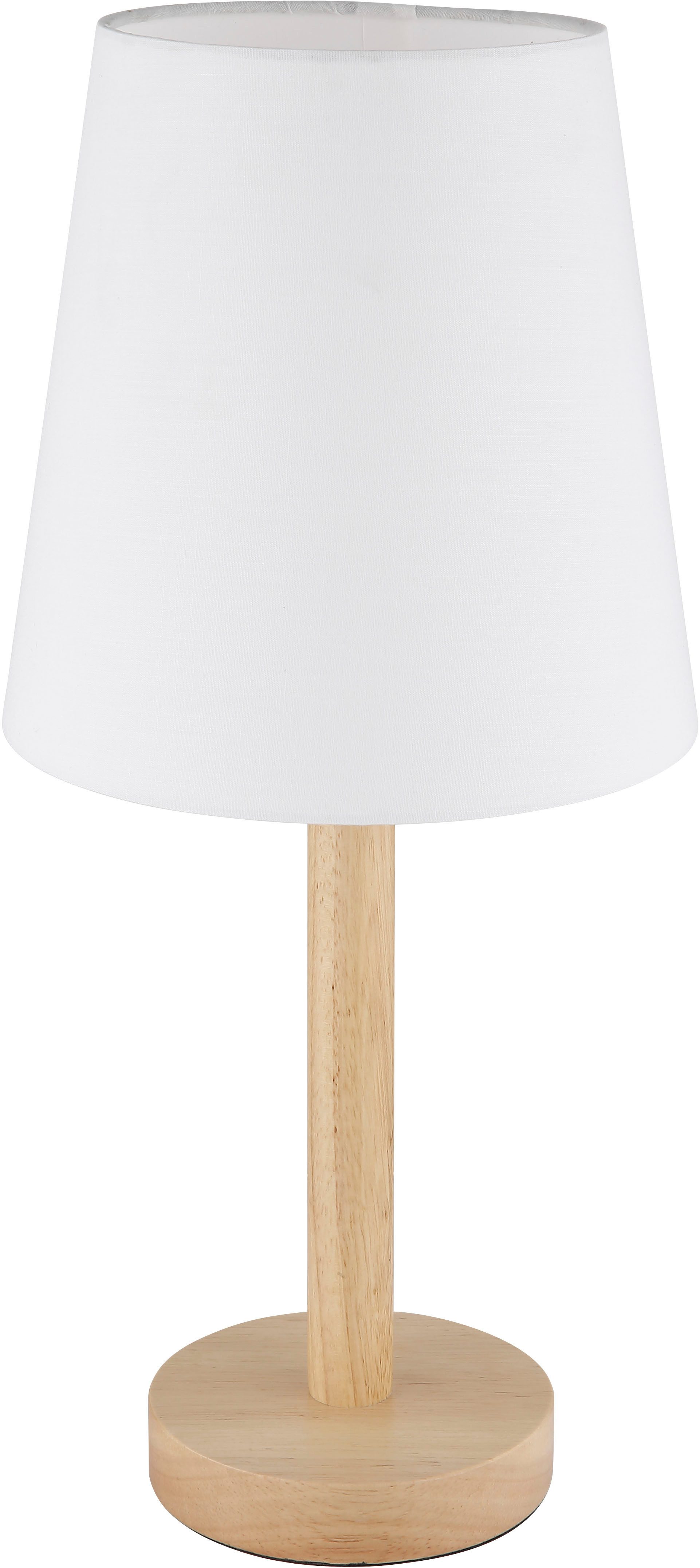 NOWA Tischleuchte JORIS, ohne Leuchtmittel, Tischlampe, Textil, Schlafzimmer, Wohnzimmer