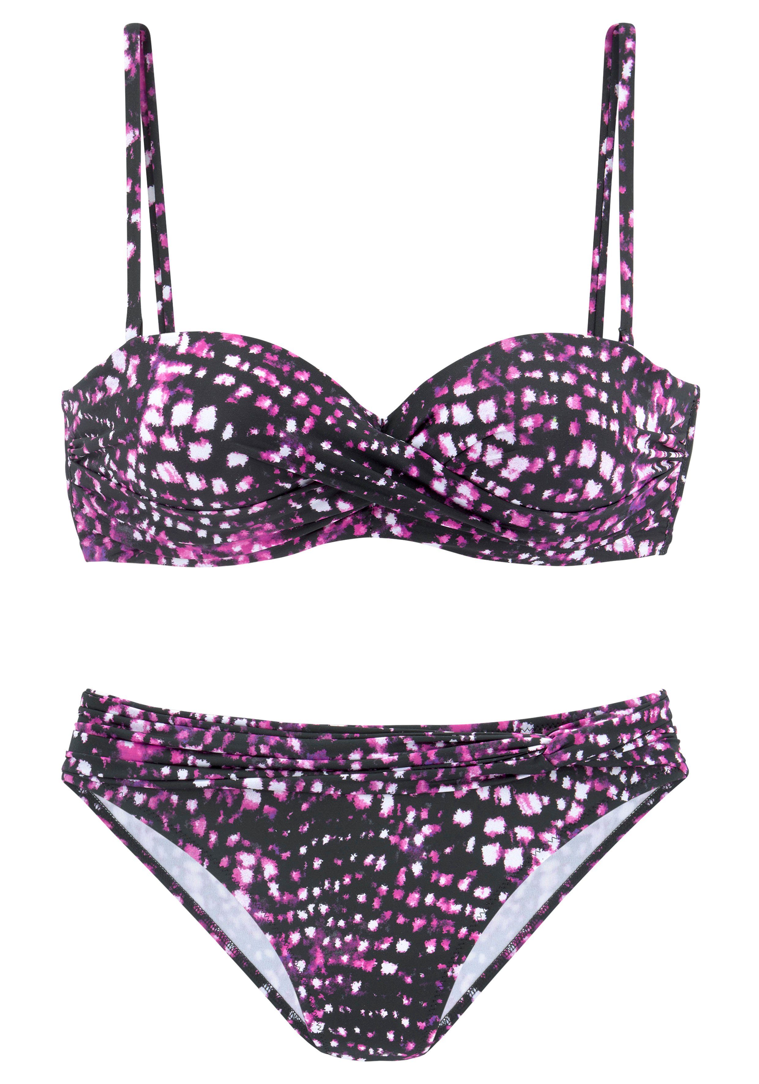 Bruno Banani Bügel-Bandeau-Bikini bedruckt und in günstig online kaufen