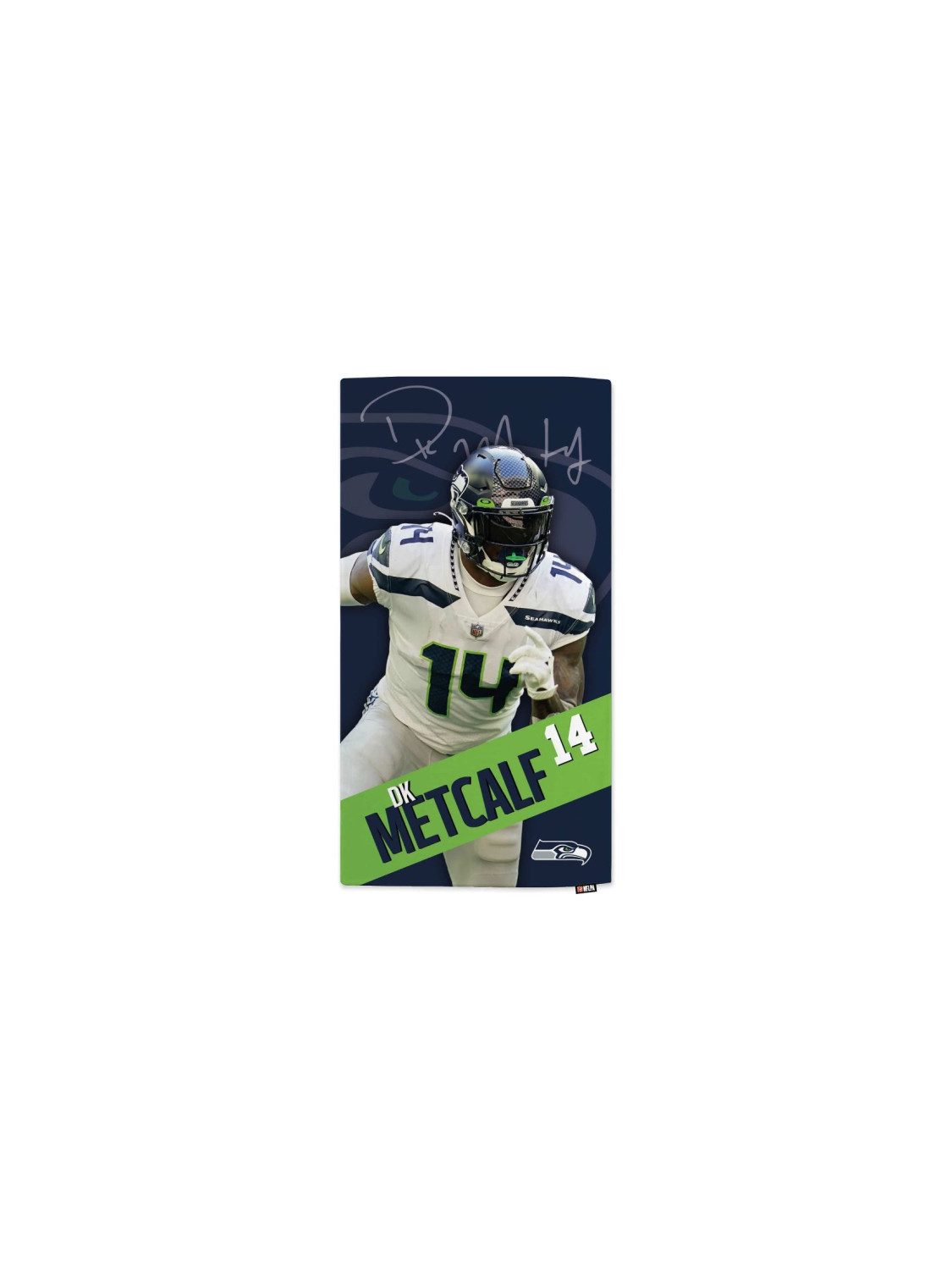 Seattle Seahawks Badetuch NFLPA D.K. Metcalf - Beach Towel - MOTION