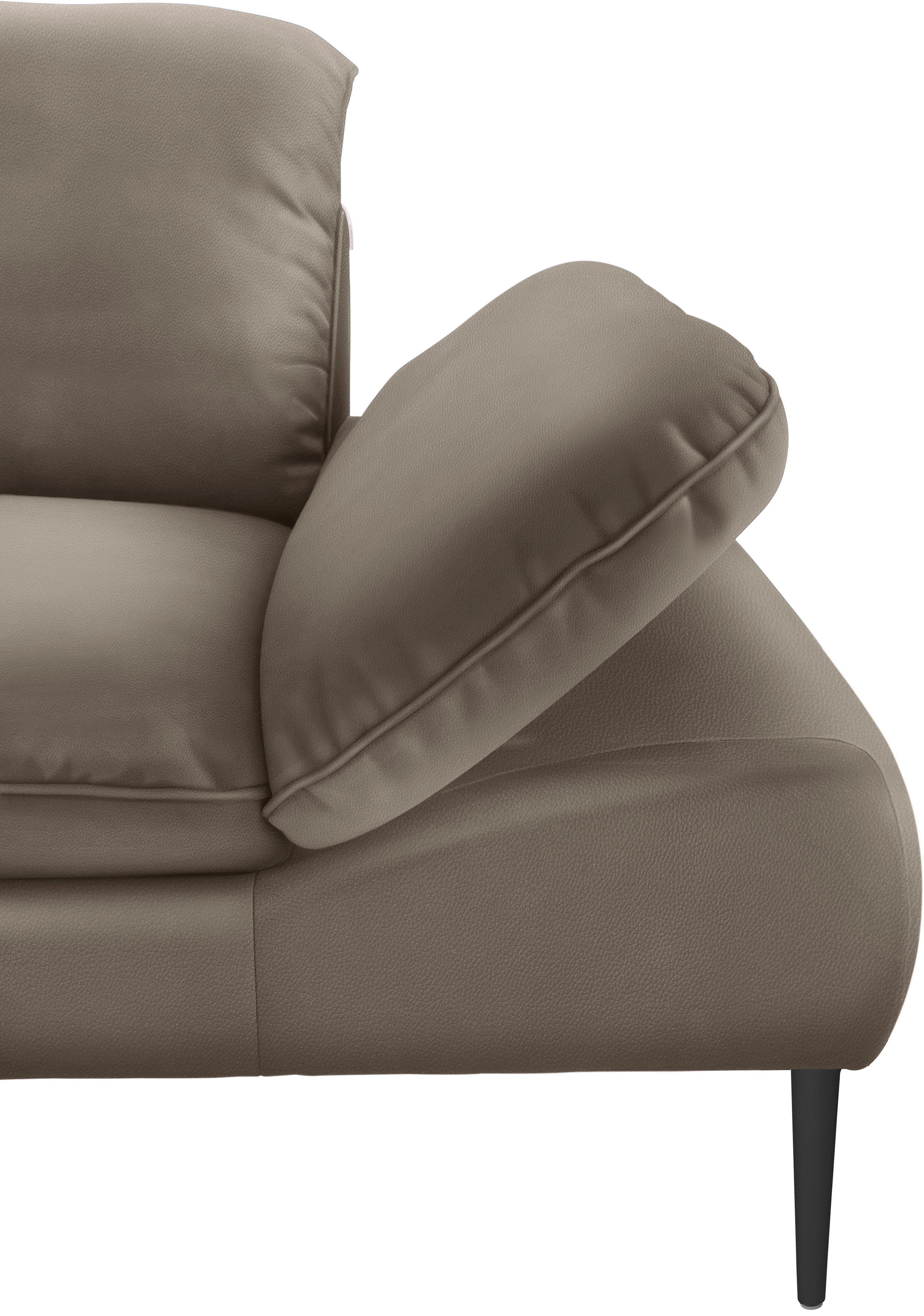 Füße schwarz 2,5-Sitzer W.SCHILLIG pulverbeschichtet, Breite Sitztiefenverstellung, 232 enjoy&MORE, cm