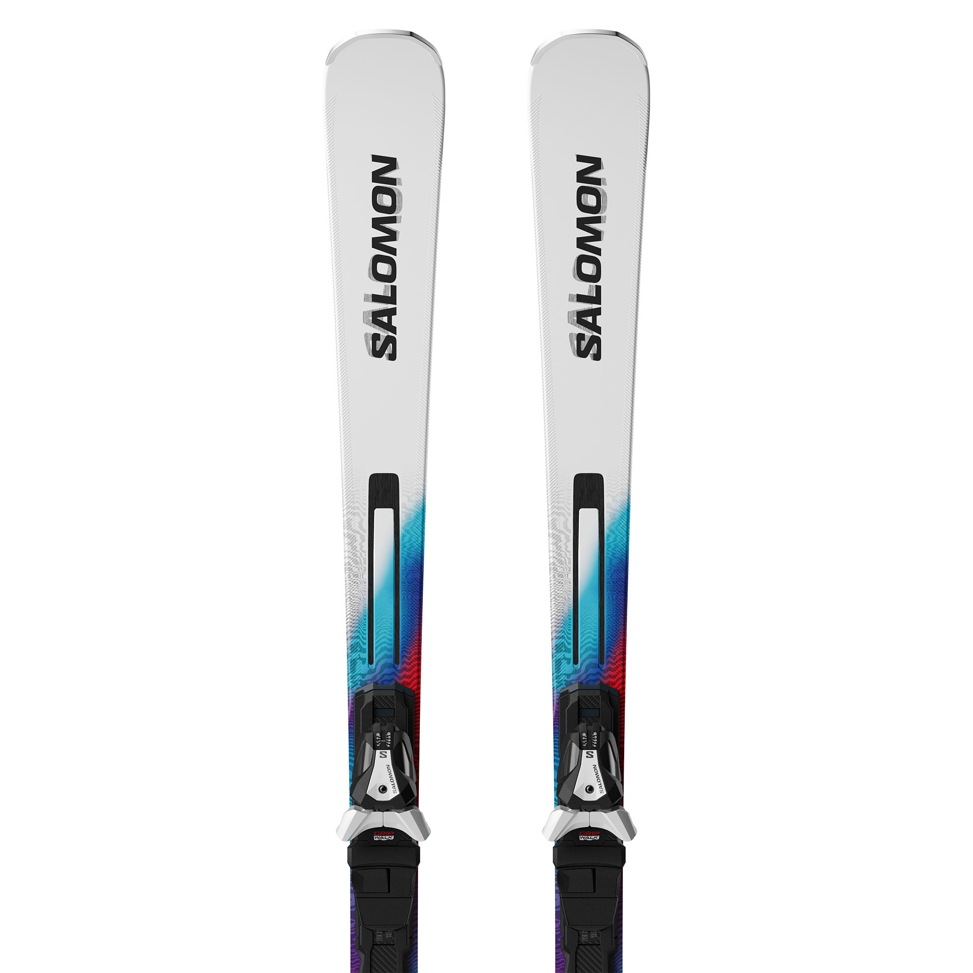 Salomon Ski E ADDIKT + MI12 GW F80 Whi WHITE/NEON BLUE/RED