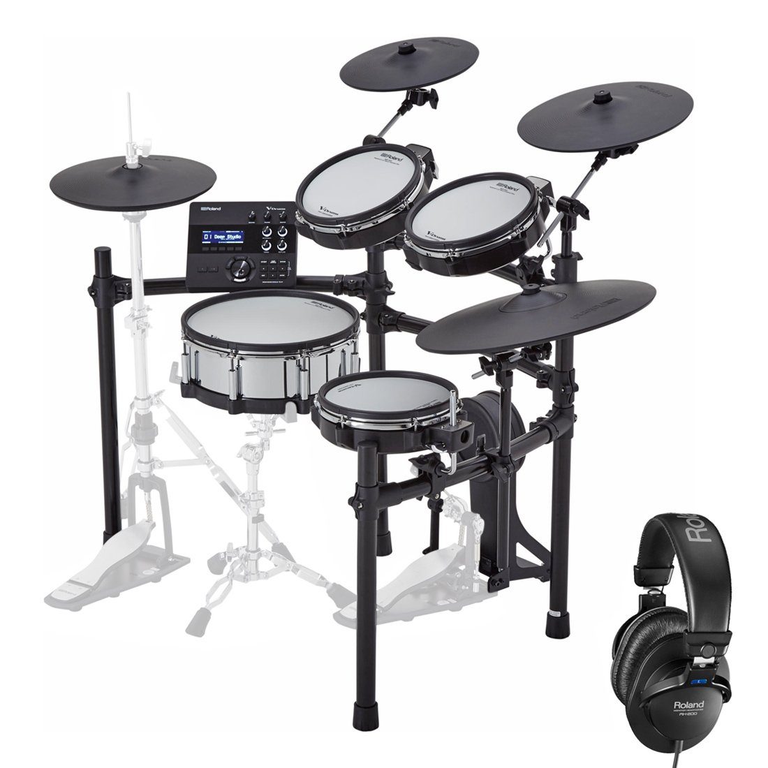 E-Drum Roland TD-27KV2 E-Drum mit RH-200 Kopfhörer