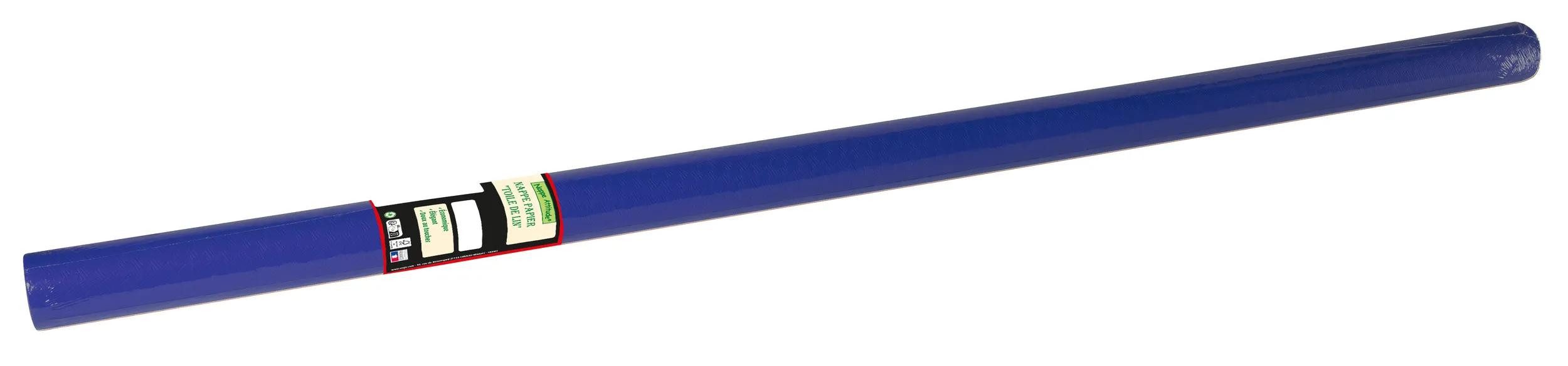 PROnappe Tischband 16x Tischdecke Rolle geprägt Leineneffekt 6x1,18m Marineblau RG360619I
