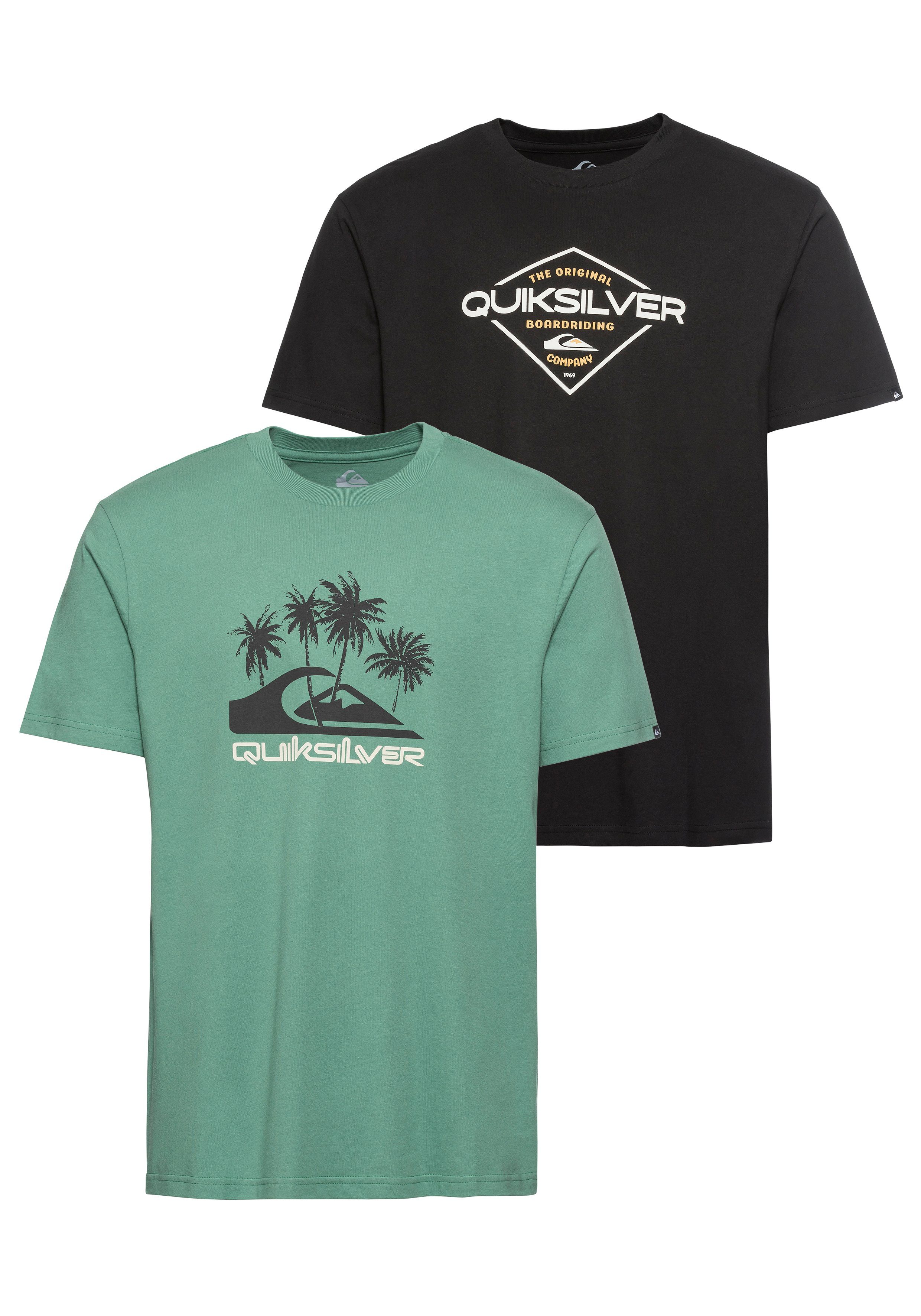 Quiksilver T-Shirt (Packung, 2-tlg., 2er-Pack)