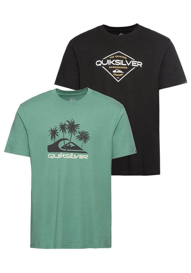 Quiksilver T-Shirt (Packung, 2-tlg., 2er-Pack), Doppelpack-T-Shirt von  Quiksilver
