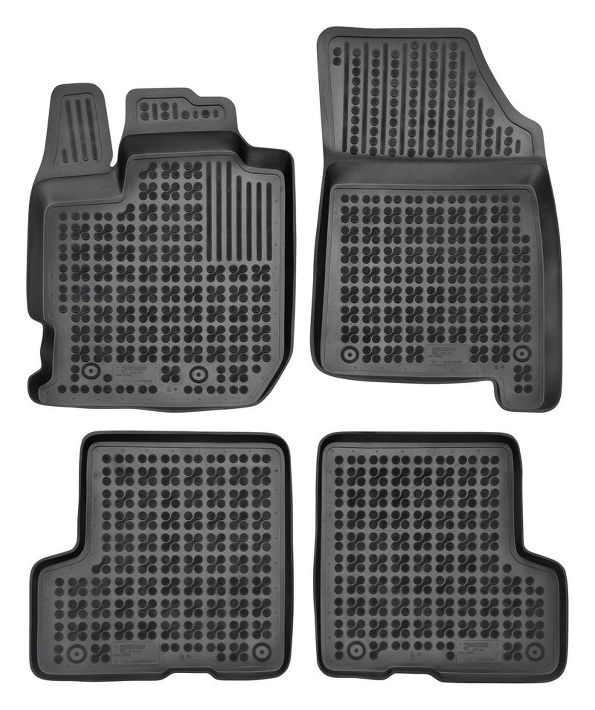 SUV AZUGA für Gummi-Fußmatten passend für Duster Hohe Duster 4-tlg., II ab Auto-Fußmatten 2018 Dacia Dacia