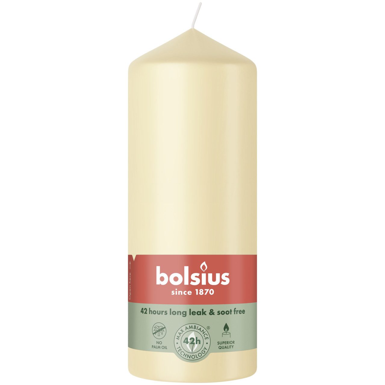 Bolsius Stumpenkerze Bolsius Stumpenkerze beige 15 cm Ø 5,8 cm günstig online kaufen