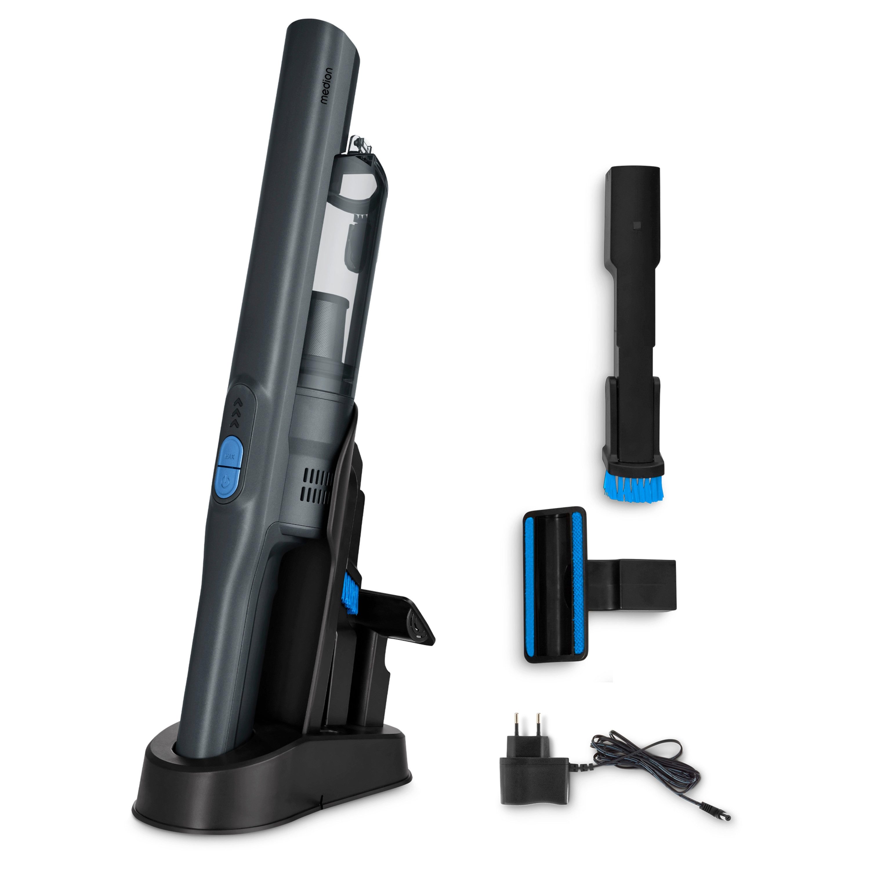 Medion® Handstaubsauger Handstaubsauger MD12057, 200 W, beutellos, 200 ml Staubbehälter, Eco-Modus (10 kPa)