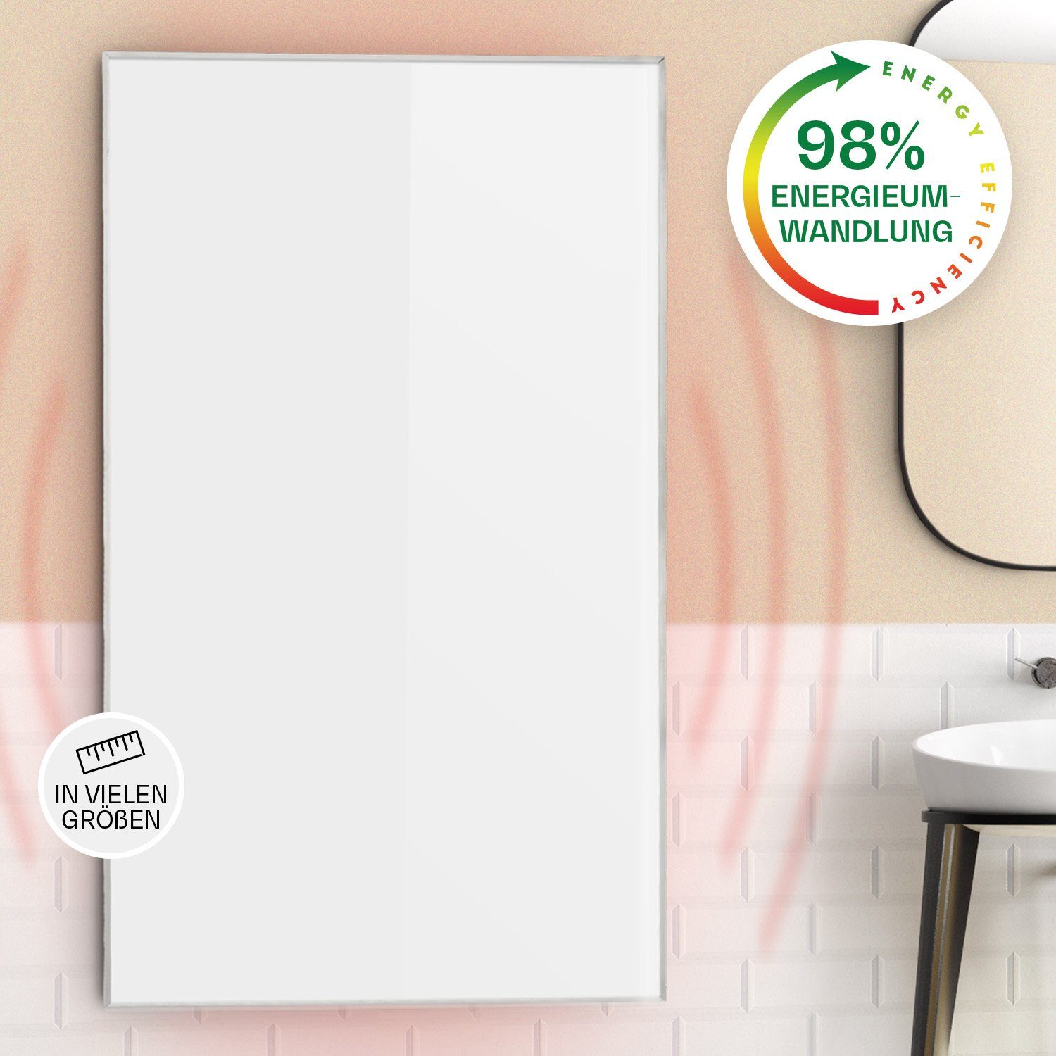 Klarstein Heizkörper Wonderwall Air 60, elektrische Infrarotheizung mit Thermostat Bild elektrische Heizung