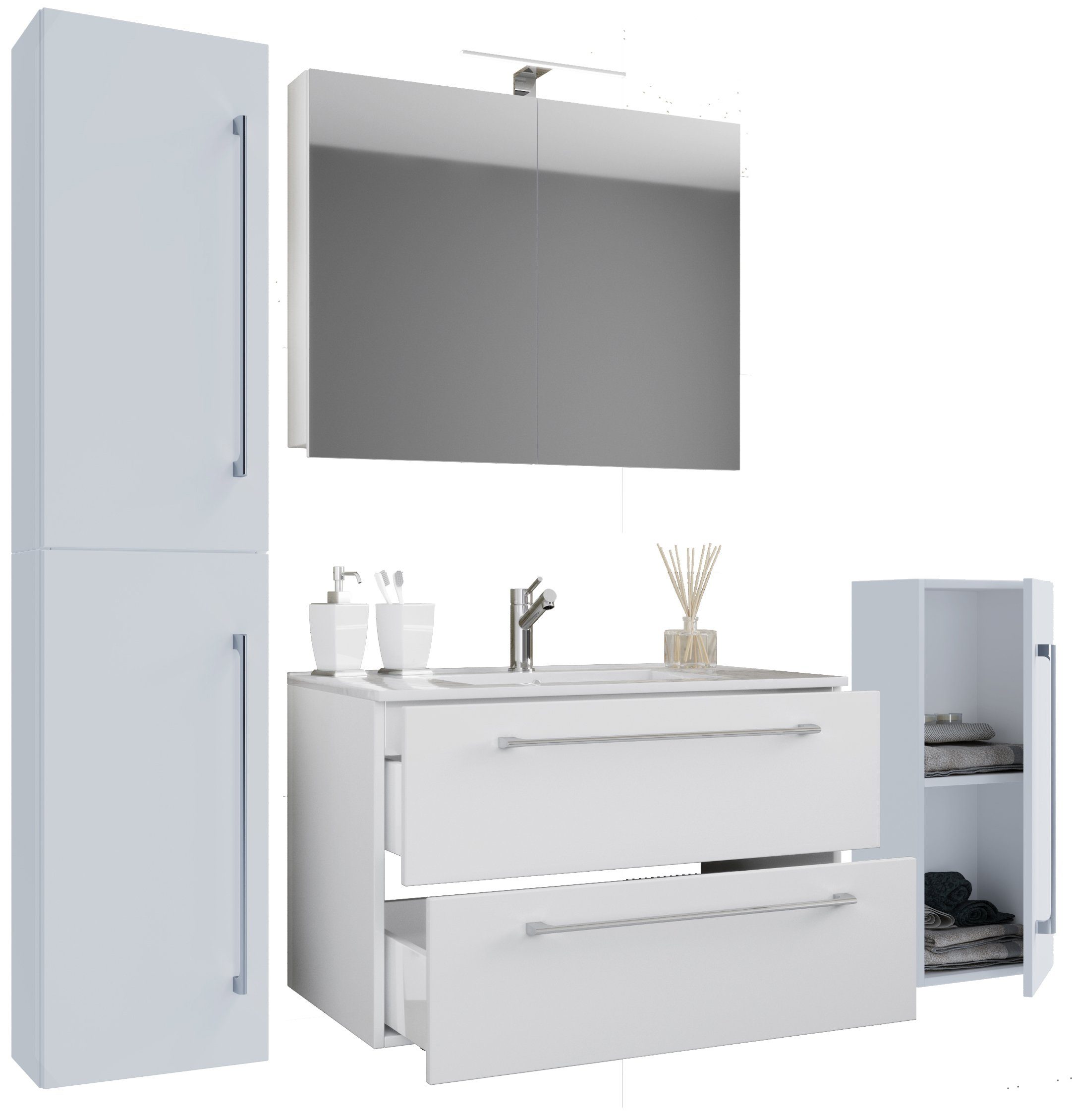 VCM Waschtisch 5-tlg. Waschplatz Waschtisch Badinos Schublade SC (5-St)