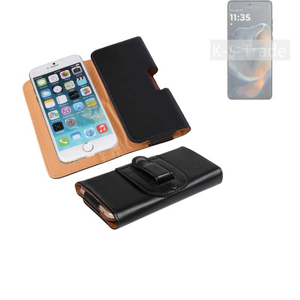 K-S-Trade Handyhülle für Motorola Edge 60, Schützhülle Handyhülle Holster Gürtel Tasche Schutzhülle