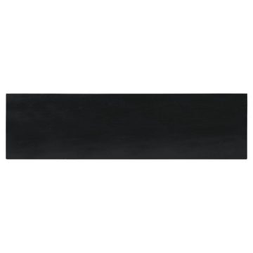 furnicato Beistelltisch Konsolentisch Schwarz 110x30x75 cm Massivholz Mahagoni