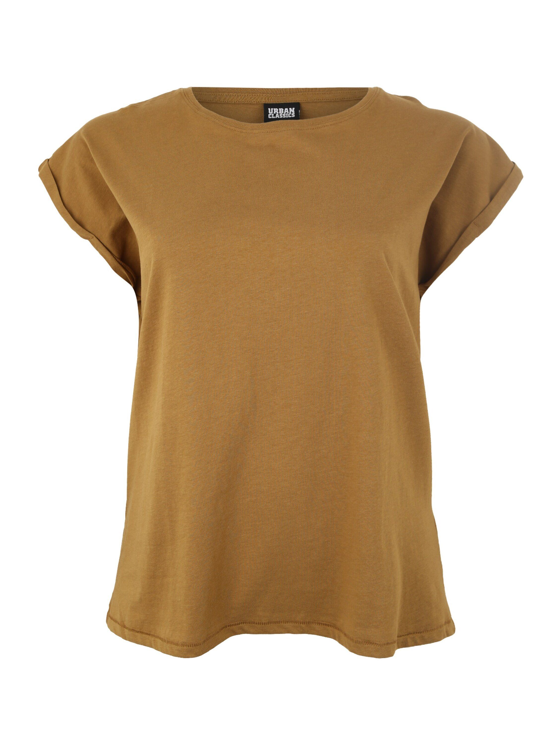 URBAN CLASSICS T-Shirt (1-tlg) Plain/ohne Details, Weiteres Detail TB771 nut Extended Shoulder | T-Shirts