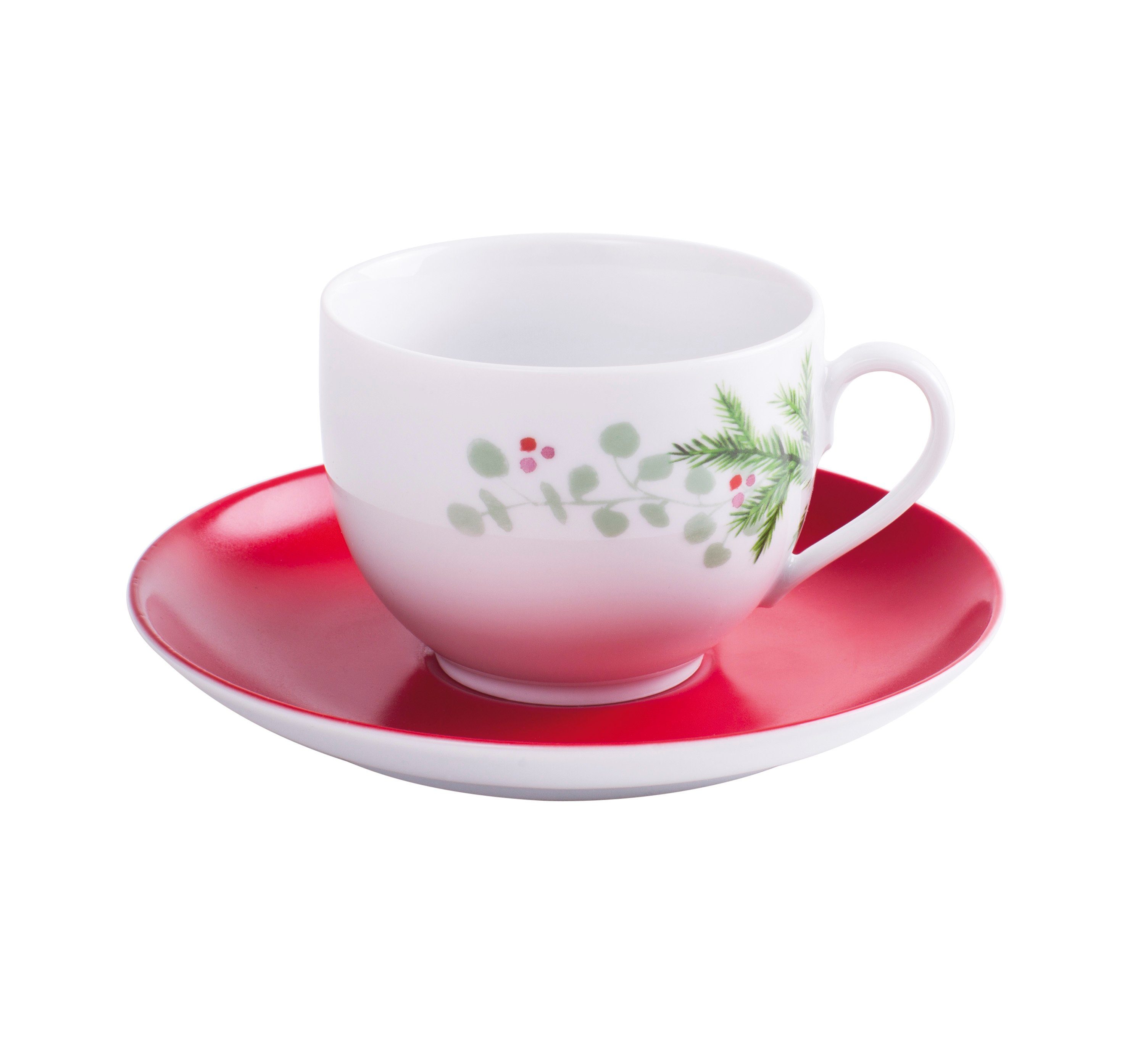 KAHLA Kaffeeservice Hello Winter 18 tlg (18-tlg), 6 Personen, Porzellan, Made in Germany