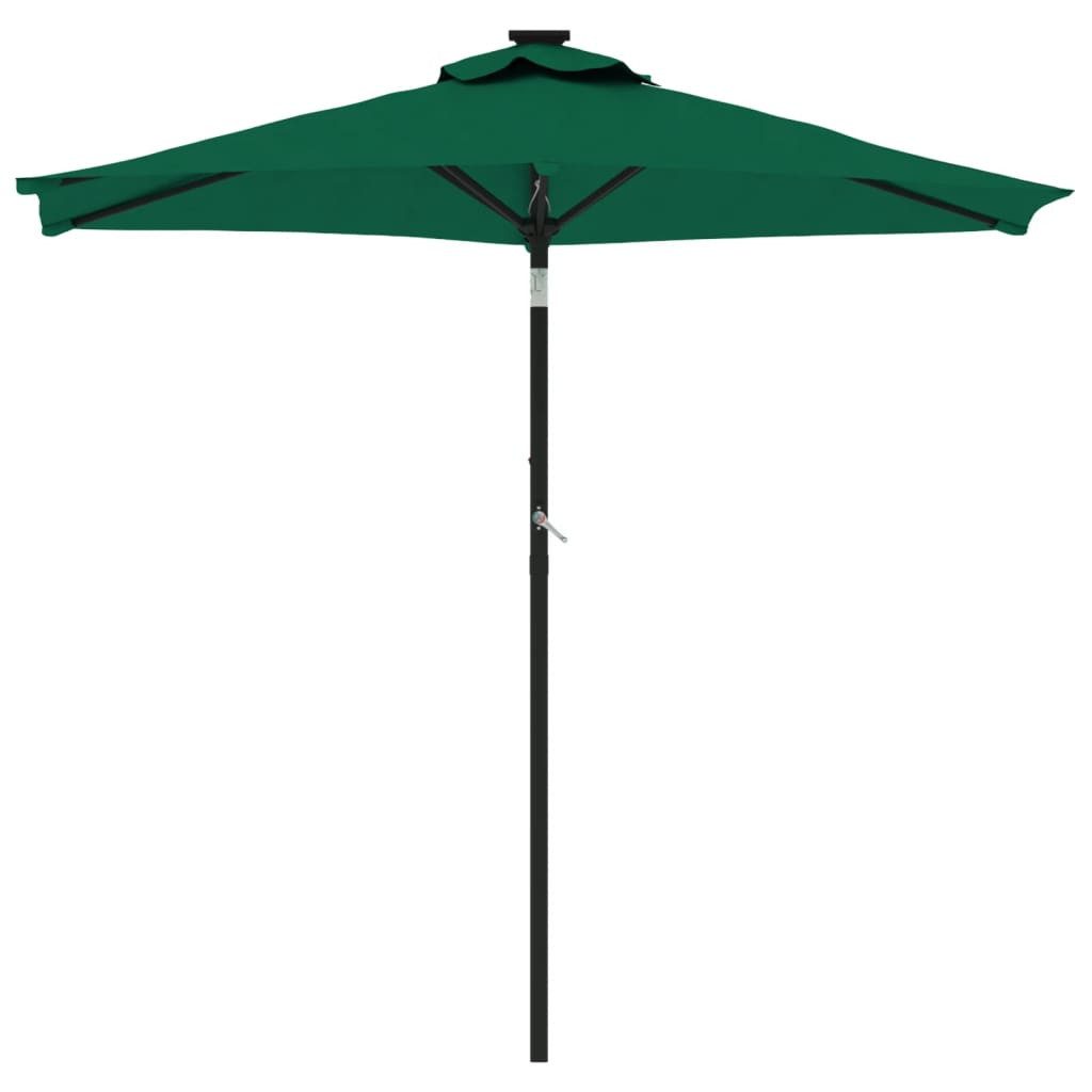 vidaXL Sonnenschirm Sonnenschirm mit Stahlmast Grün günstig online kaufen