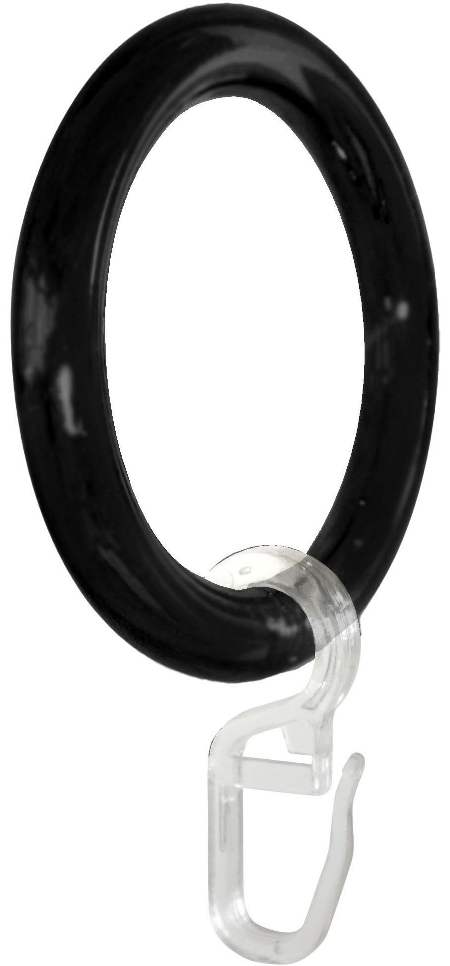 GARESA Gardinenring Kunststoffring mit Haken, (20-St), für Durchmesser bis 28mm, einfache Montage