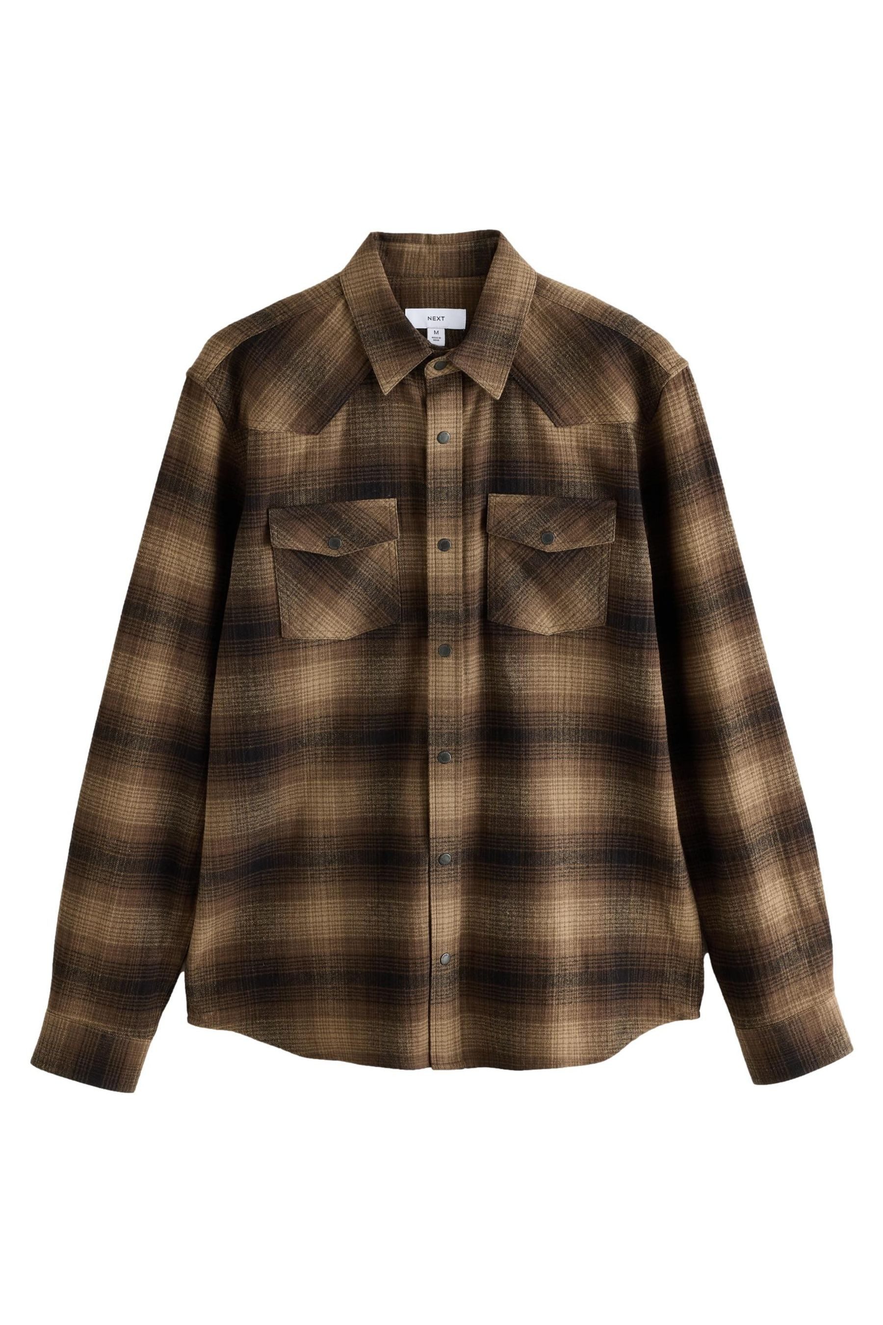 Langarmhemd Cowboykleid mit Karos und langen Ärmeln