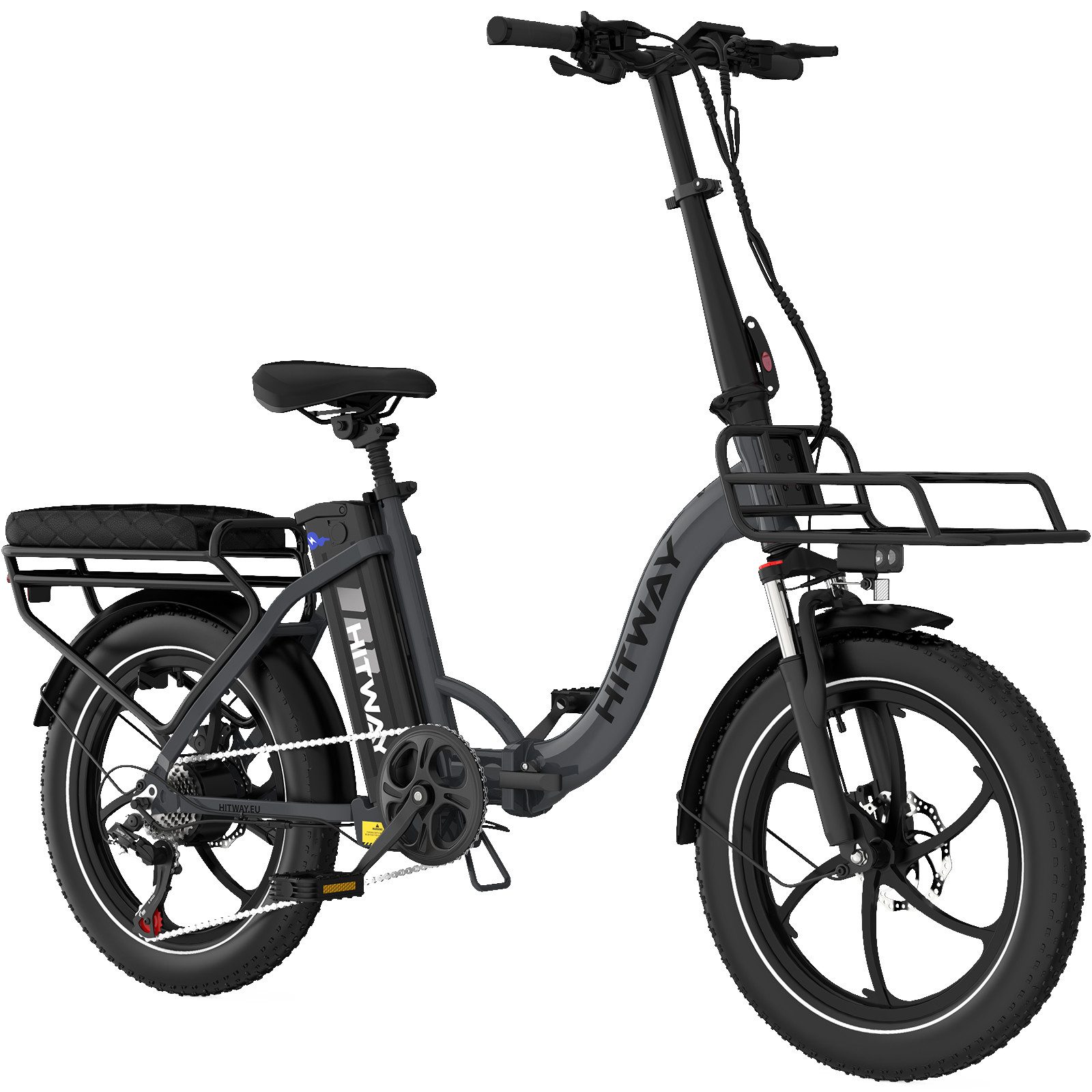 E-Bike Cityrad 20*3,0 zoll Elektrofahrrad Pedelec mit 36V13Ah Akku