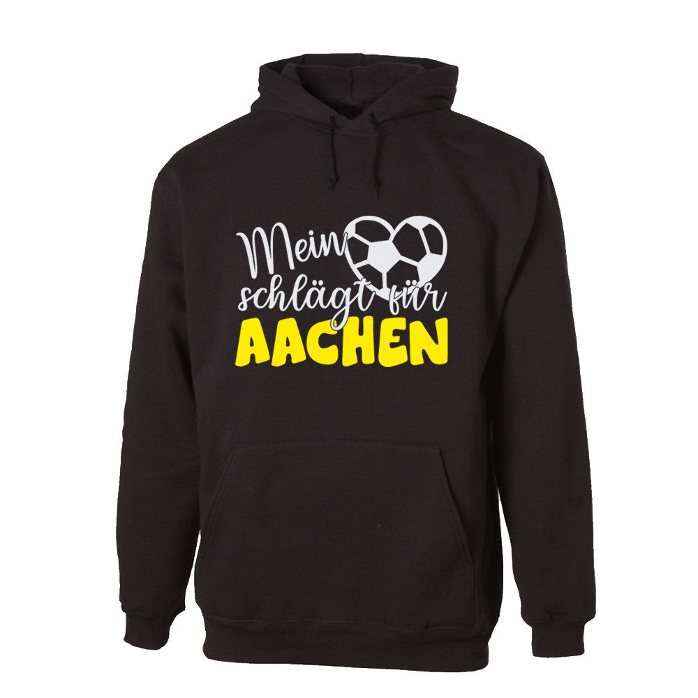 G-graphics Hoodie Mein Herz schlägt für Aachen Unisex Pullover mit einem Motiv für den echten Fan