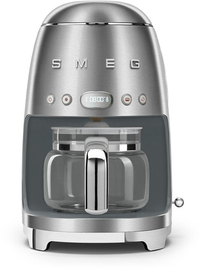 Smeg Filterkaffeemaschine DCF02SSEU, 1,4l Kaffeekanne, Permanentfilter 1x4,  Metallgehäuse lackiert