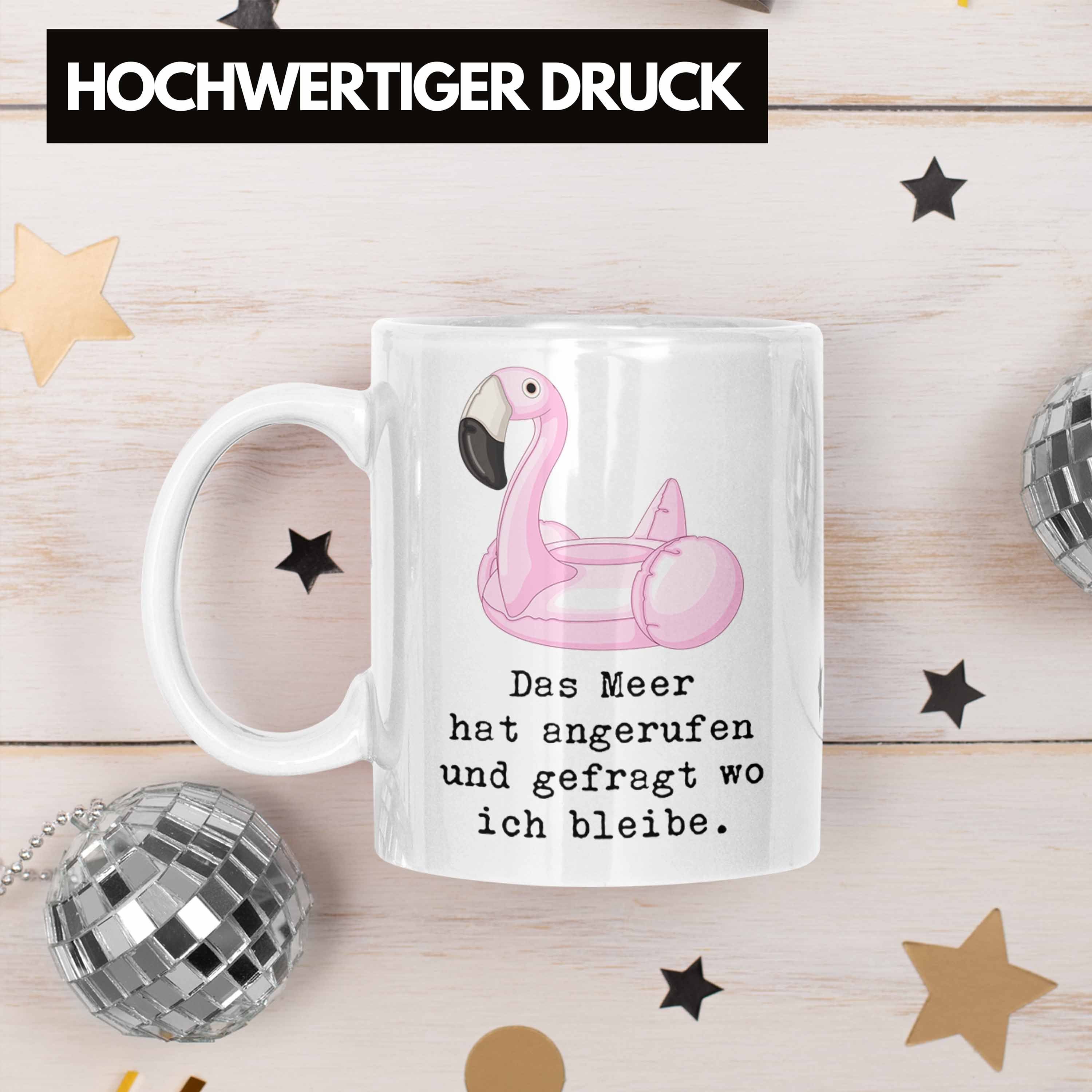 Weiss Gefragt für Tasse Spruch Hat Trendation Angerufen Das mit Wo Und Ich Meer Bleibe Tasse