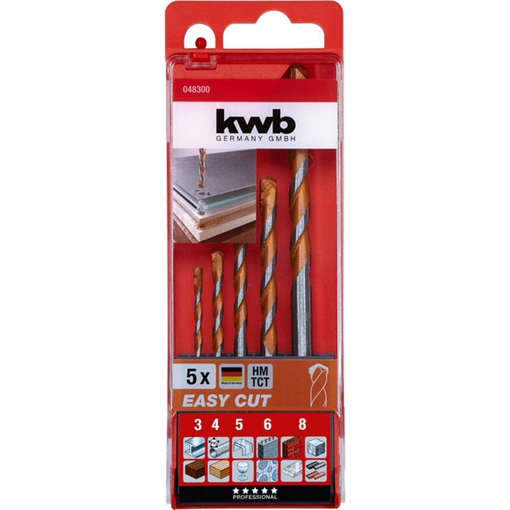 kwb Mehrzweckbohrer EASY CUT Allzweckbohrersatz, 5-tlg 048300