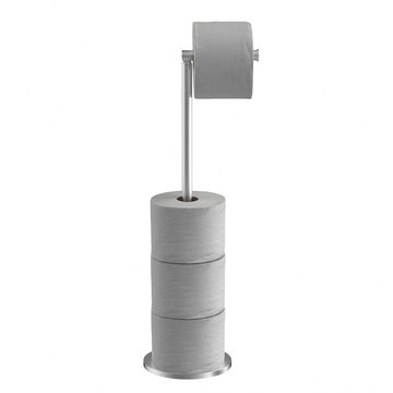 Intirilife Toilettenpapierhalter, Freistehende Toilettenpapierhalterung Papierrollenständer - Höhe 55 cm