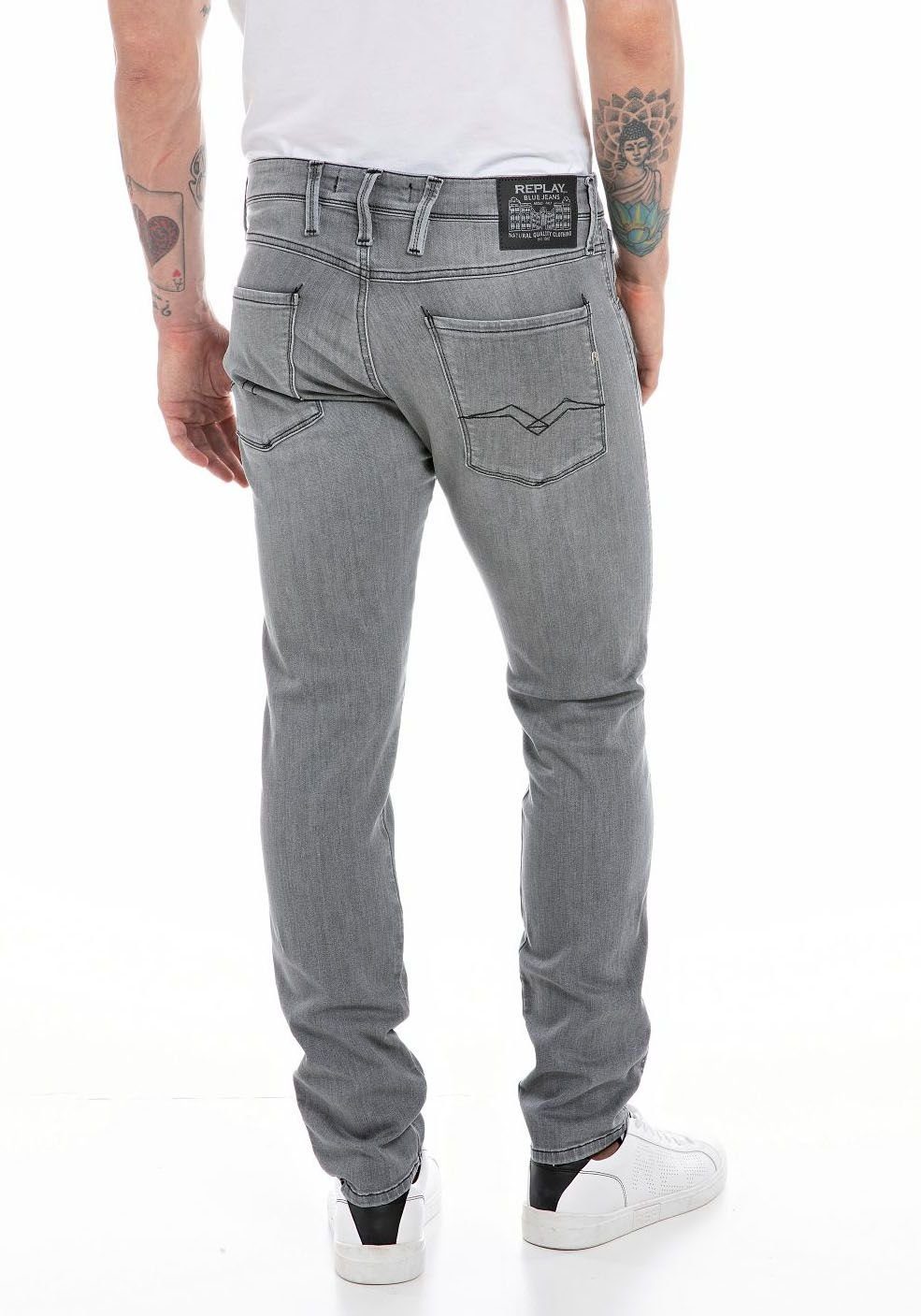 grey Anbass medium Replay Slim-fit-Jeans