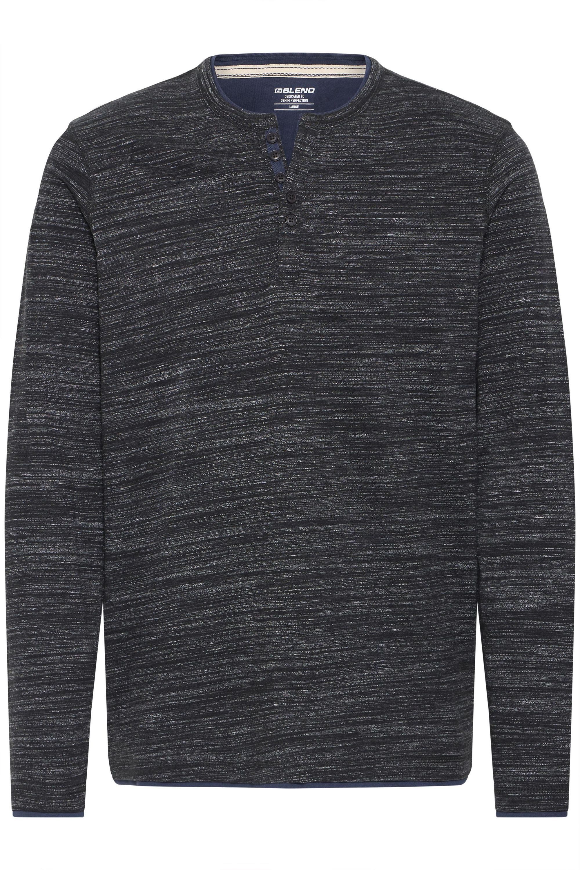 Blend Langarmshirt BHJEFF Casual Grandad Longsleeve mit Knöpfen günstig online kaufen