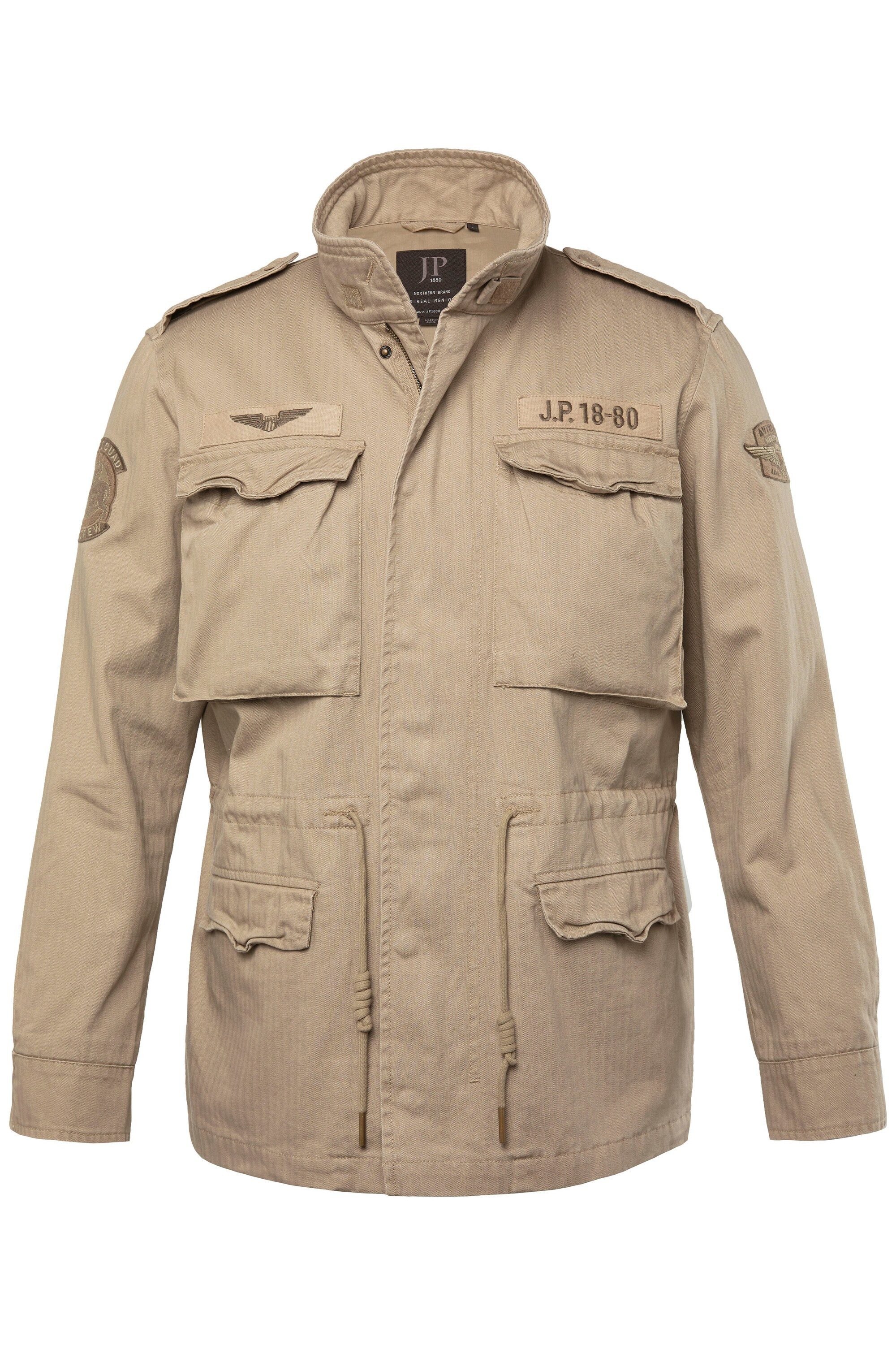 JP1880 Funktionsjacke Fieldjacket Baumwolljacke Badges Vintage Look günstig online kaufen