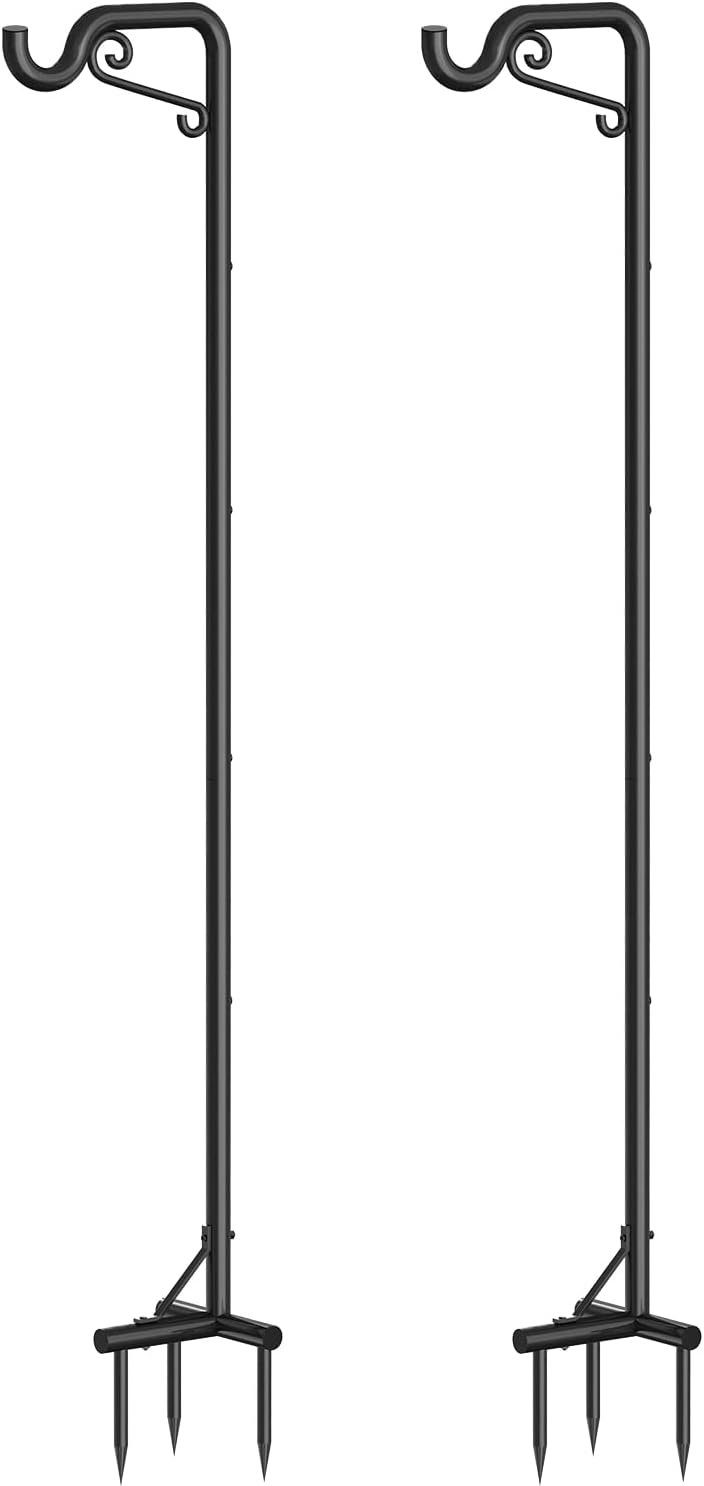 Coonoor Gartenstecker Schäferhaken für den Außenbereich, 2 Stück 90in/228cm günstig online kaufen