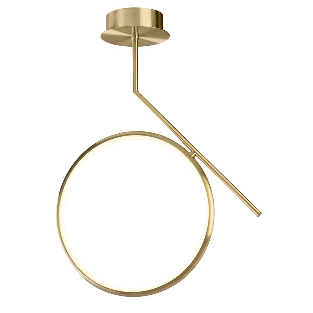 Mantra Deckenleuchte LED-Deckenlampe 25W Ring 1 Gold-satiniert Olimpia