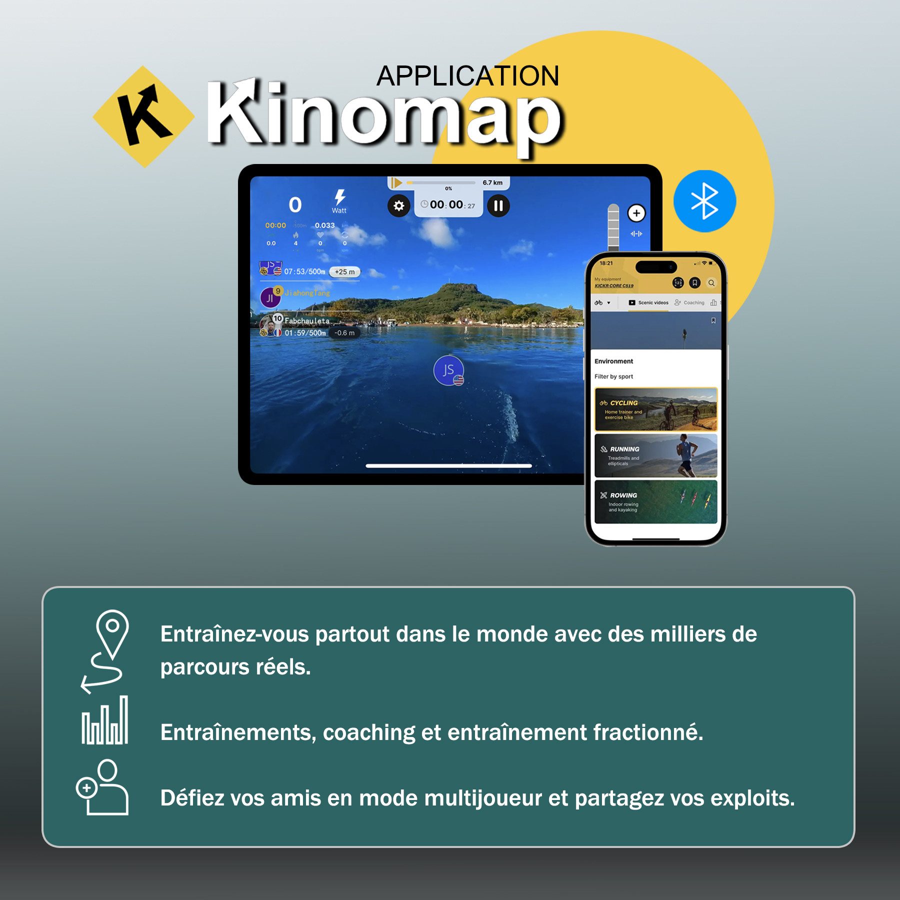 Wenoker Rudergerät Magnetisches Rudergerät mit Bluetooth-App und 16 Widerstandsstufen (Spar-Set, Montagewerkzeug, Rudergerät, Tablet-Halterung, LCD-Display), 16 Widerstandsstufen, App‑Verbindung, leises Magnetwiderstandssystem