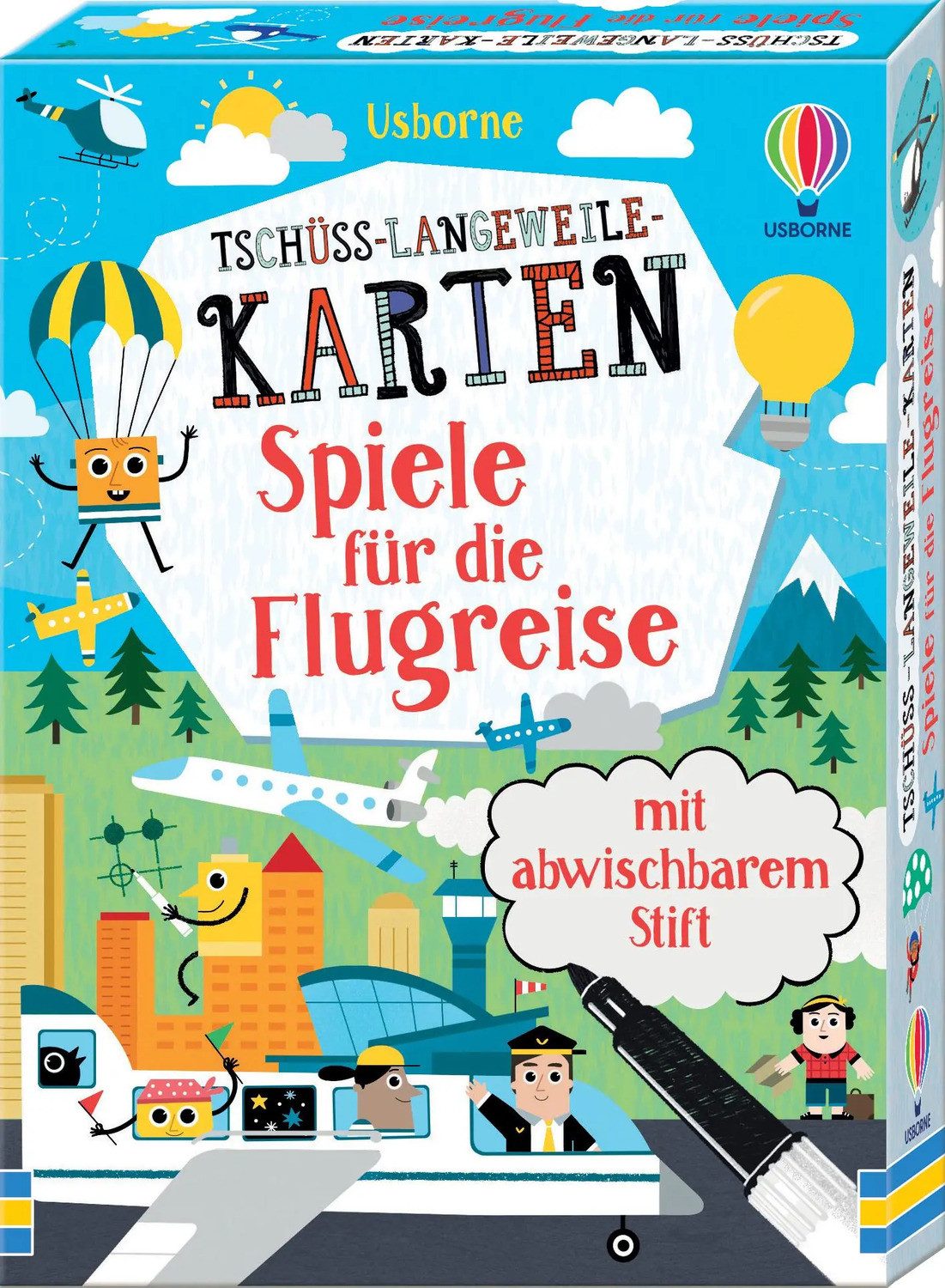 Spiel Tschüss-Langeweile-Karten: Spiele für die Flugreise