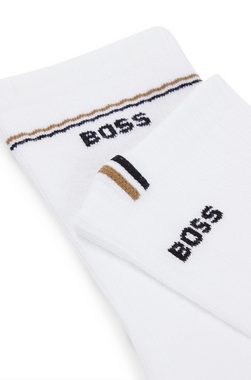 BOSS Socken 2P QS Iconic CC W (Packung, 2-Paar, 2er) mit BOSS-Logoschriftzug