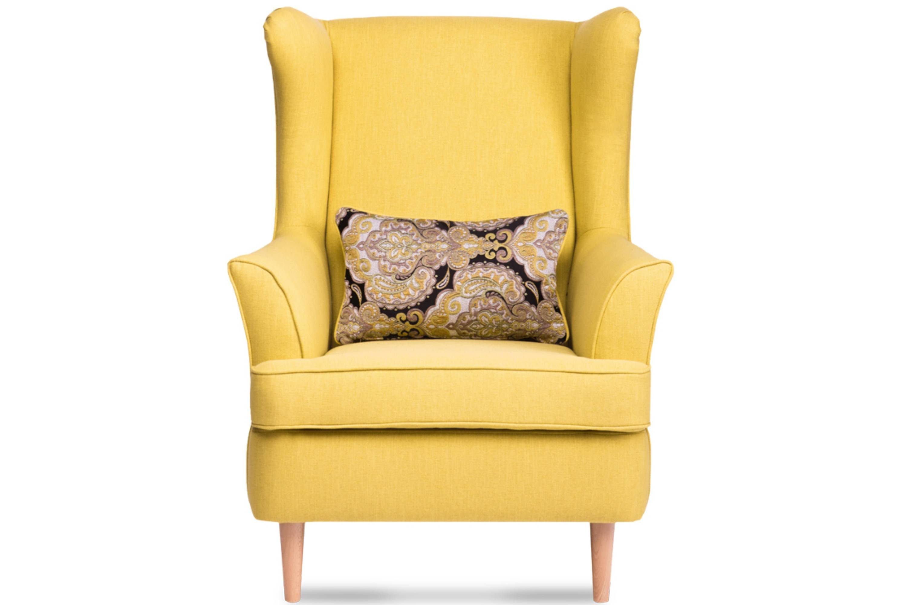 Kissen Füße, Sessel, Ohrensessel Design, STRALIS inklusive Konsimo zeitloses dekorativem hohe