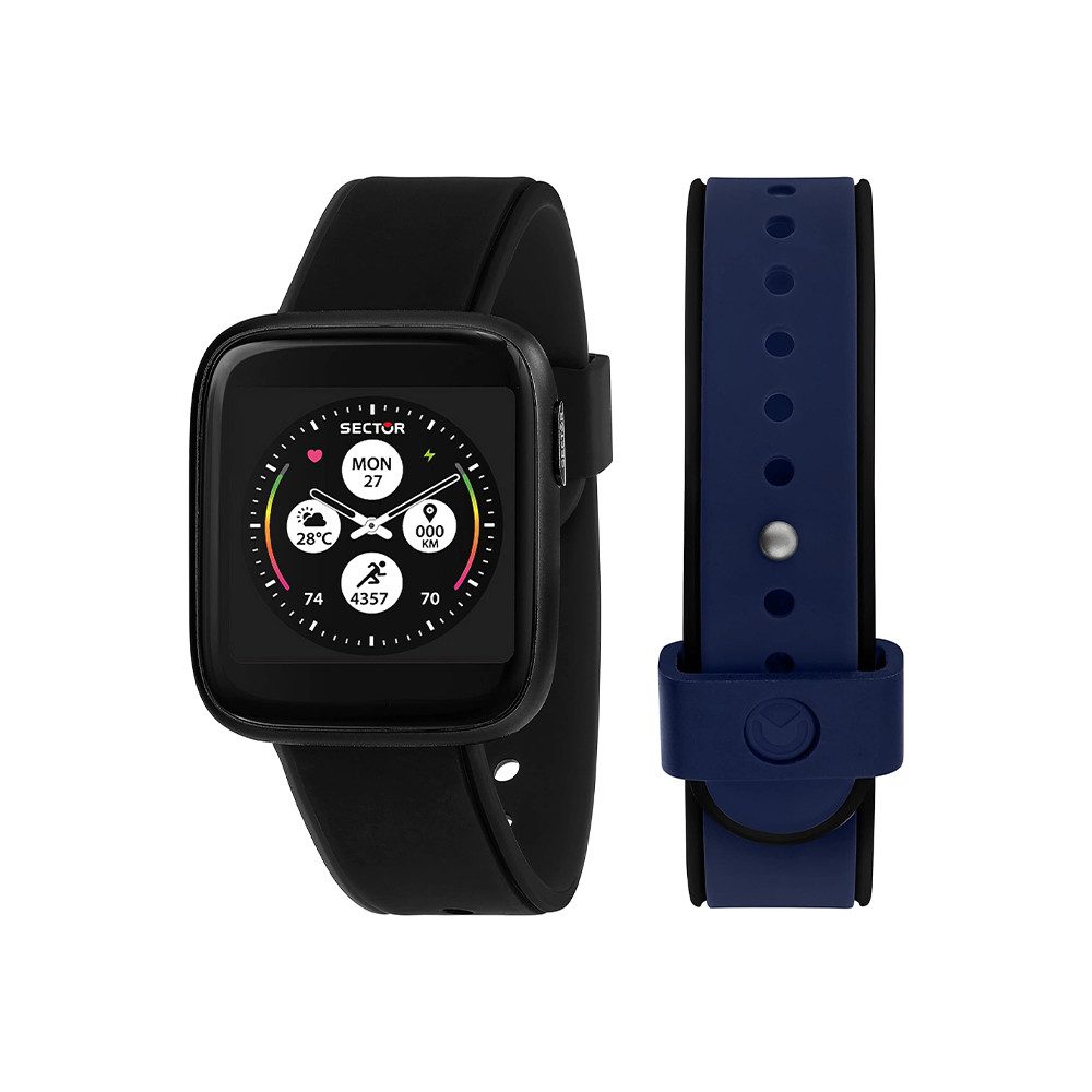 Sector Digitaluhr Sector S-04 Smartwatch (mit zusätzlichem Armband) R3253158010, Hochwertiges Produkt mit zeitlosem Design, sorgfältiger Verarbeitung