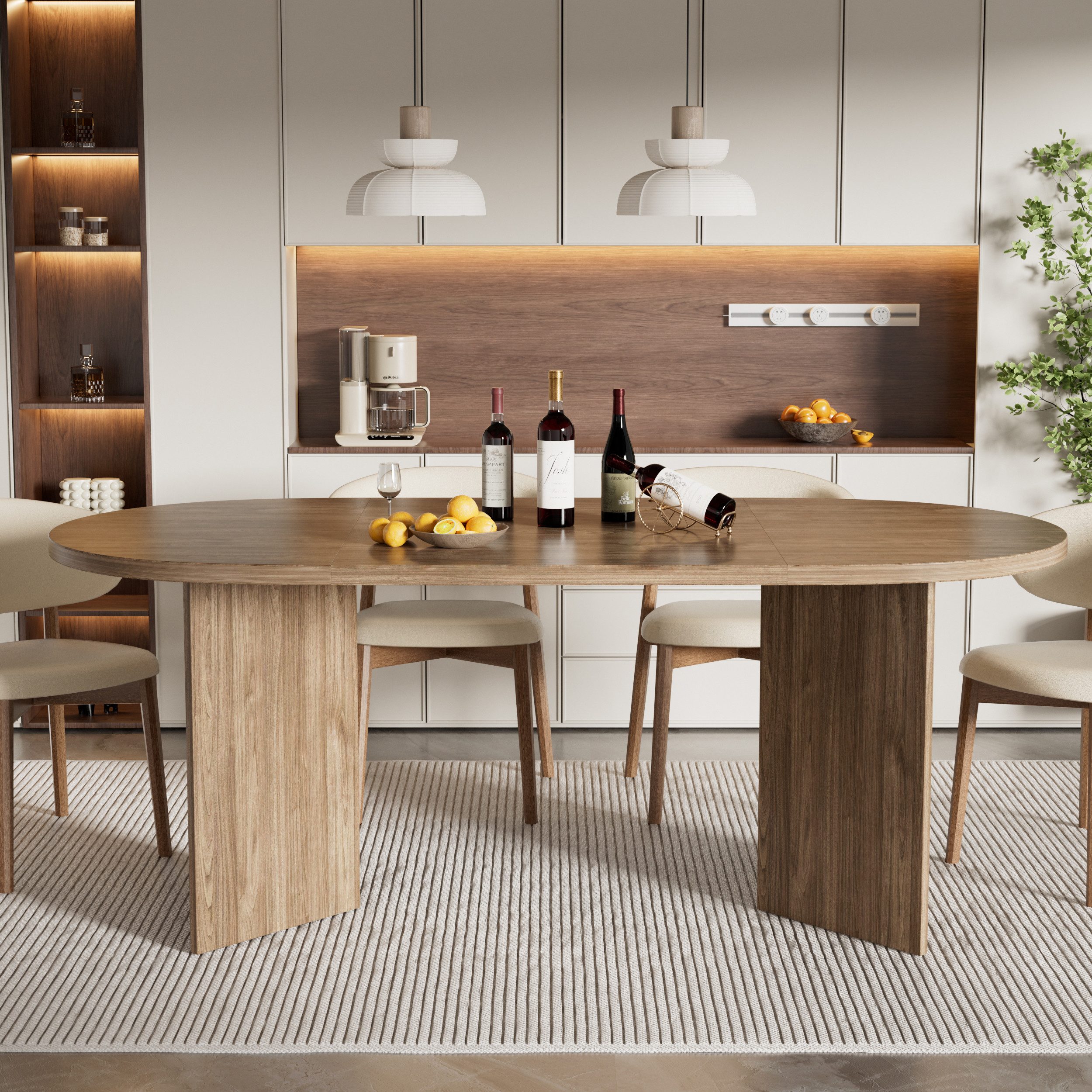 TWSOUL Esstisch Moderner Esstisch,Langer Esstisch,Konferenztisch,200 × 90 c günstig online kaufen