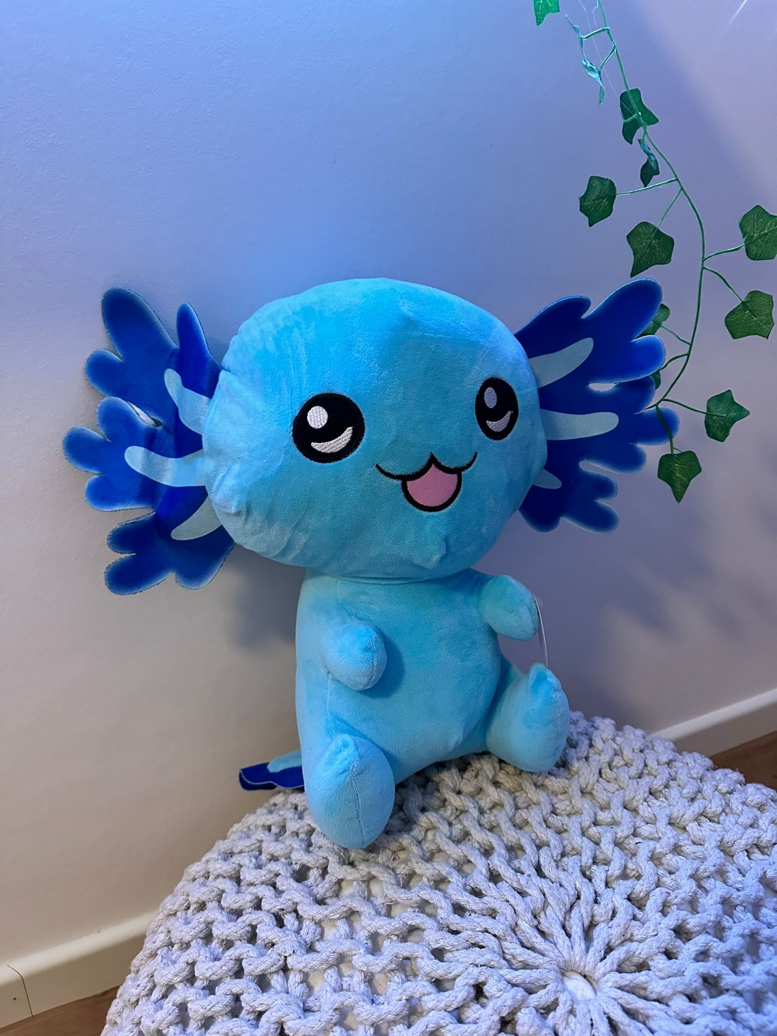 soma Kuscheltier Axolotl Kuscheltier Echse Molch Figur Plüsch 18 cm Püsch blau (1-St), Axolotl Plüschtier Molch Kuscheltier Figur Plüschtier Wassertier