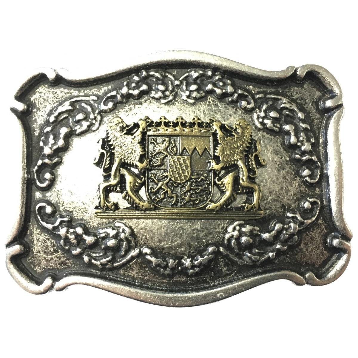 Gürtelschnalle Wappen BELTINGER cm 4,0 Wechselschließe - - Löwen 40mm Gürtelschließe mit Buckle