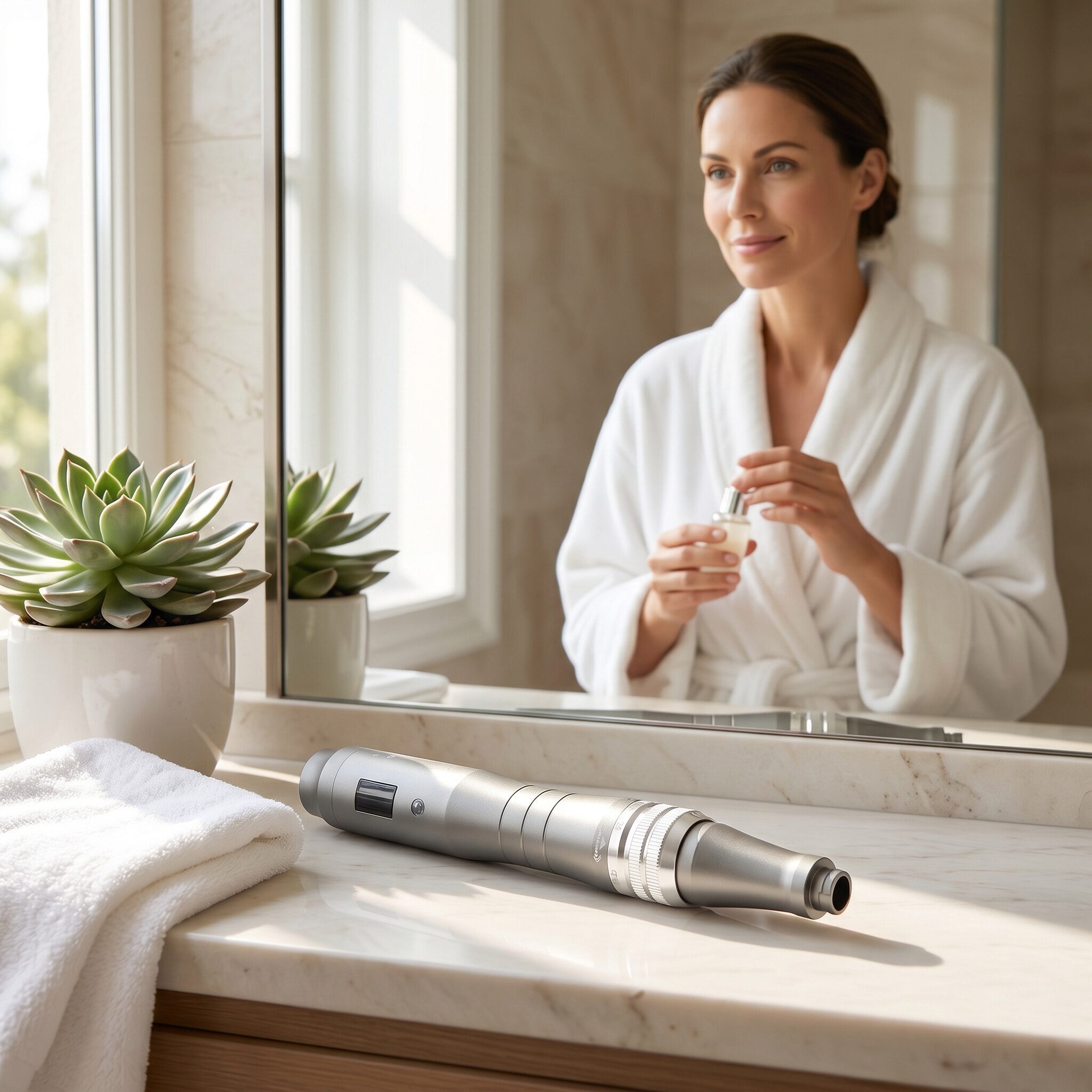 GARRYFIZH Dermaroller Microneedling Pen Derma Pen Dermapen Microneedling, Peeling, Entfernung von Sommersprossen und Gesichtspflege