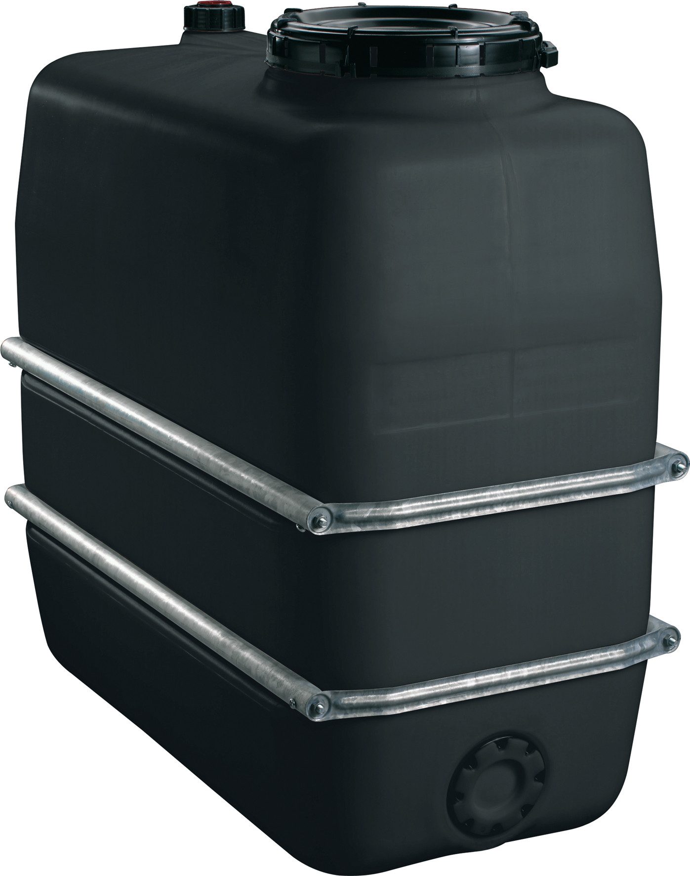 Graf Regentonne Raumspartank 1100 Liter schwarz aus lebensmittelechten PE