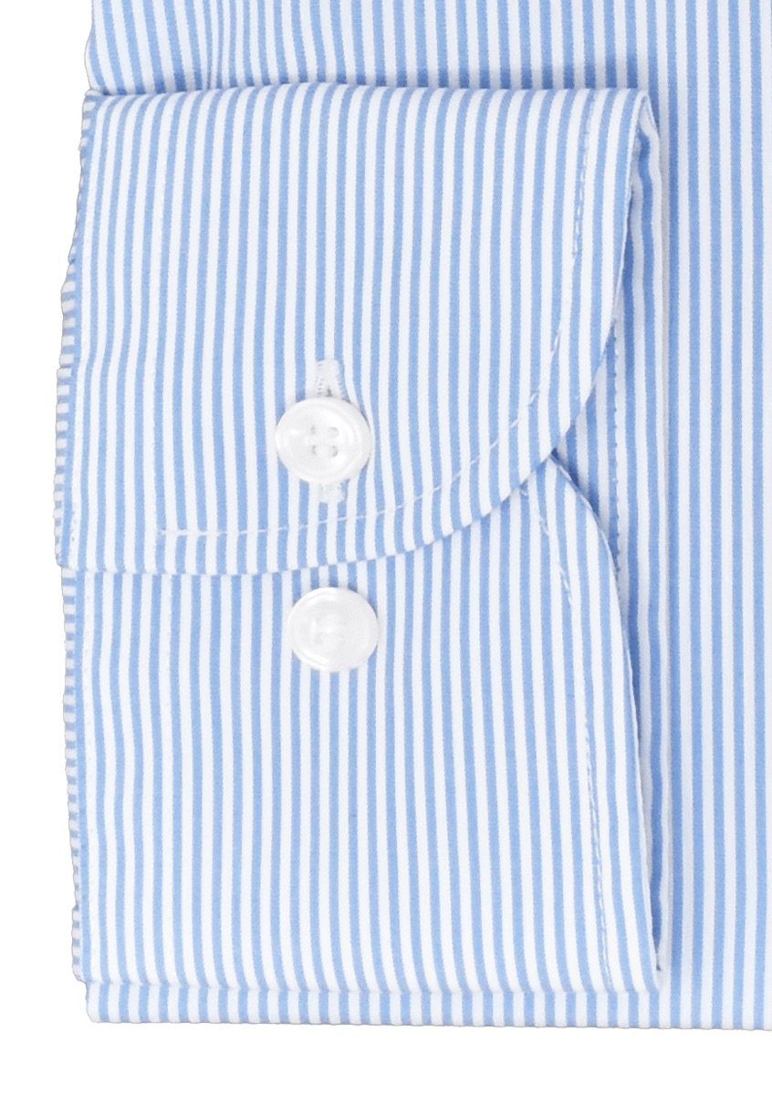 Blau Fit - Comfort - MARVELIS Businesshemd - Gestreift Businesshemd